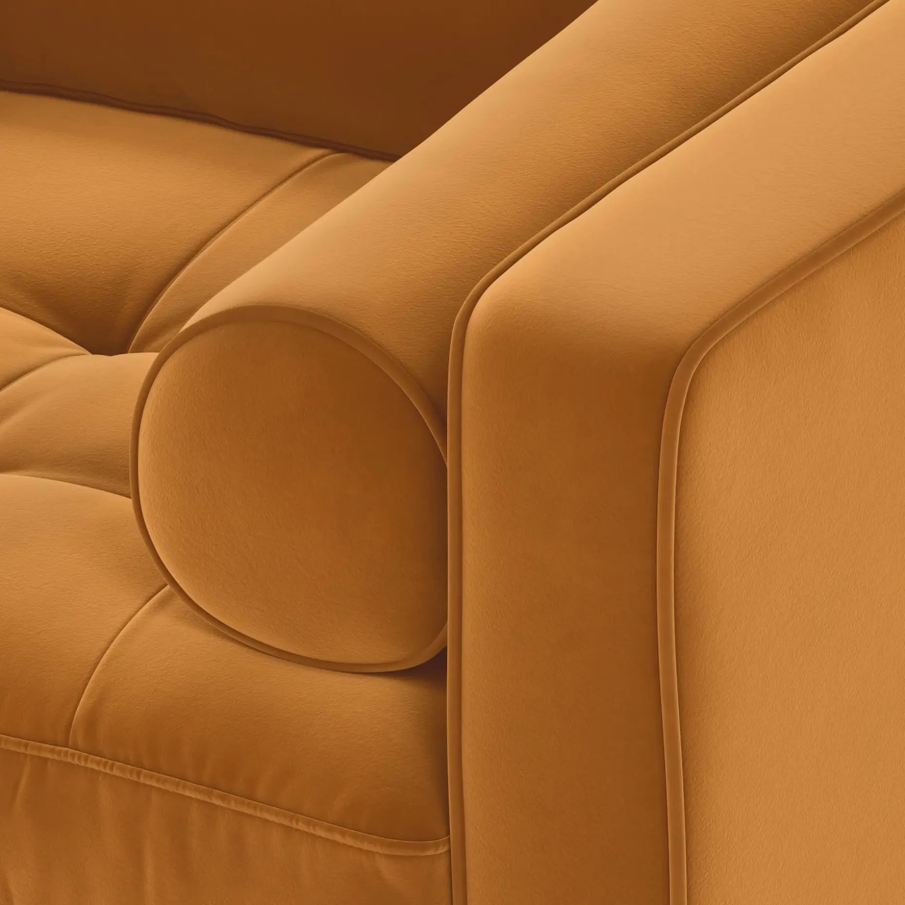 Sven 42" Tufted Velvet Lounge Chair - Plush Pacific Ginger