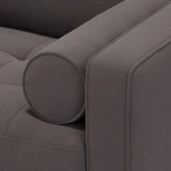 Sven 42" Tufted Velvet Lounge Chair - Hale Warm Gray