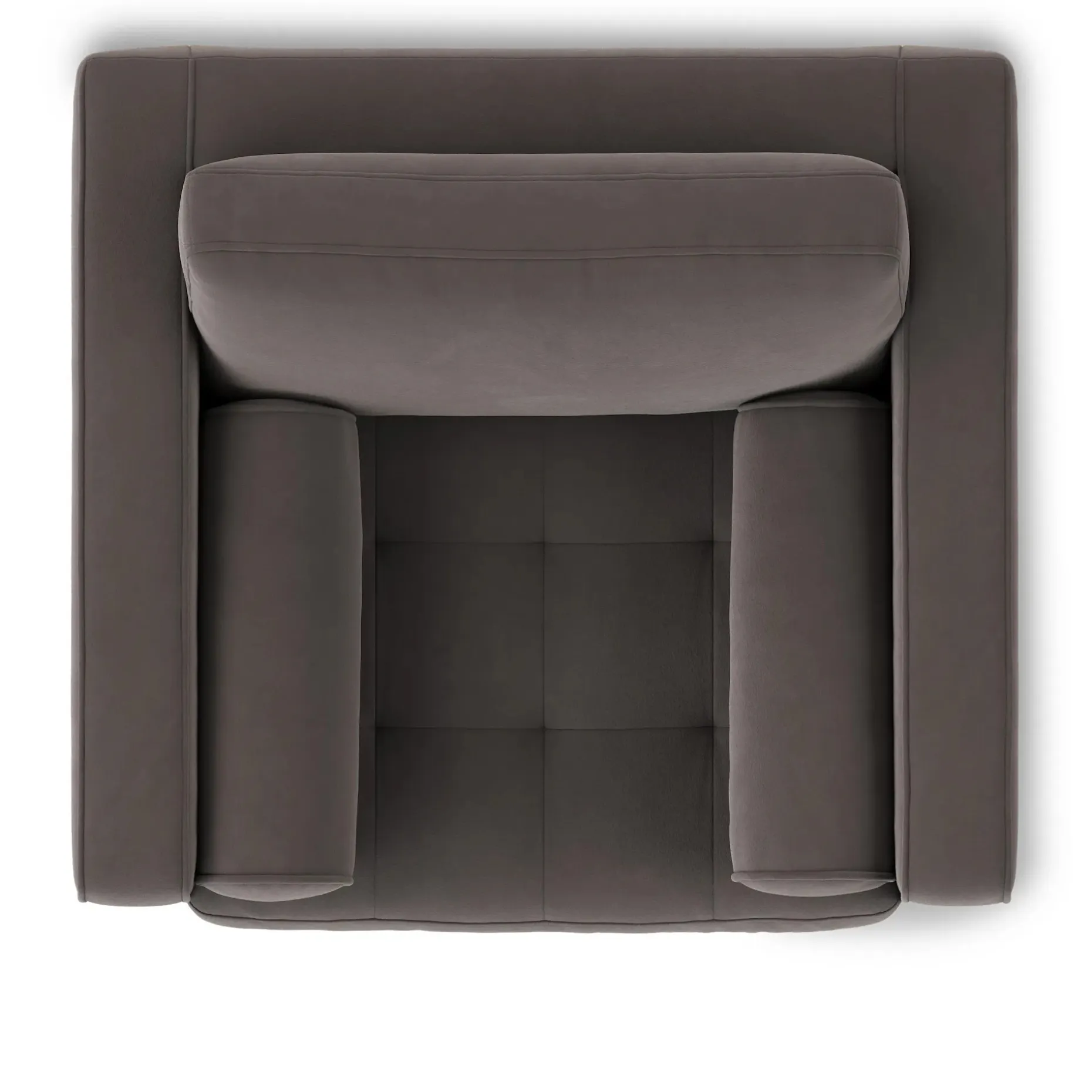Sven 42" Tufted Velvet Lounge Chair - Hale Warm Gray