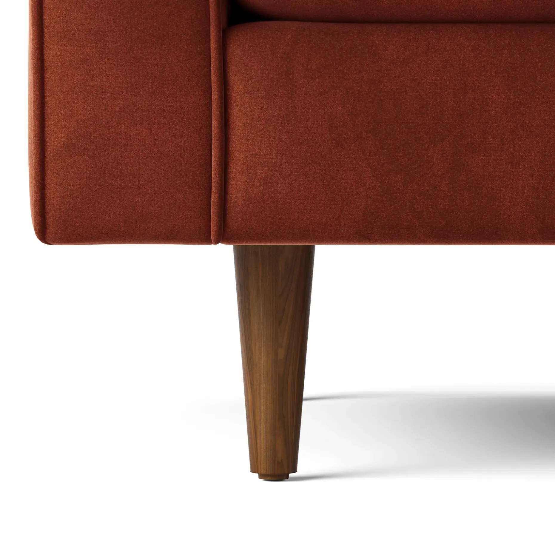 Sven 72" Tufted Velvet Loveseat - Hale Rust