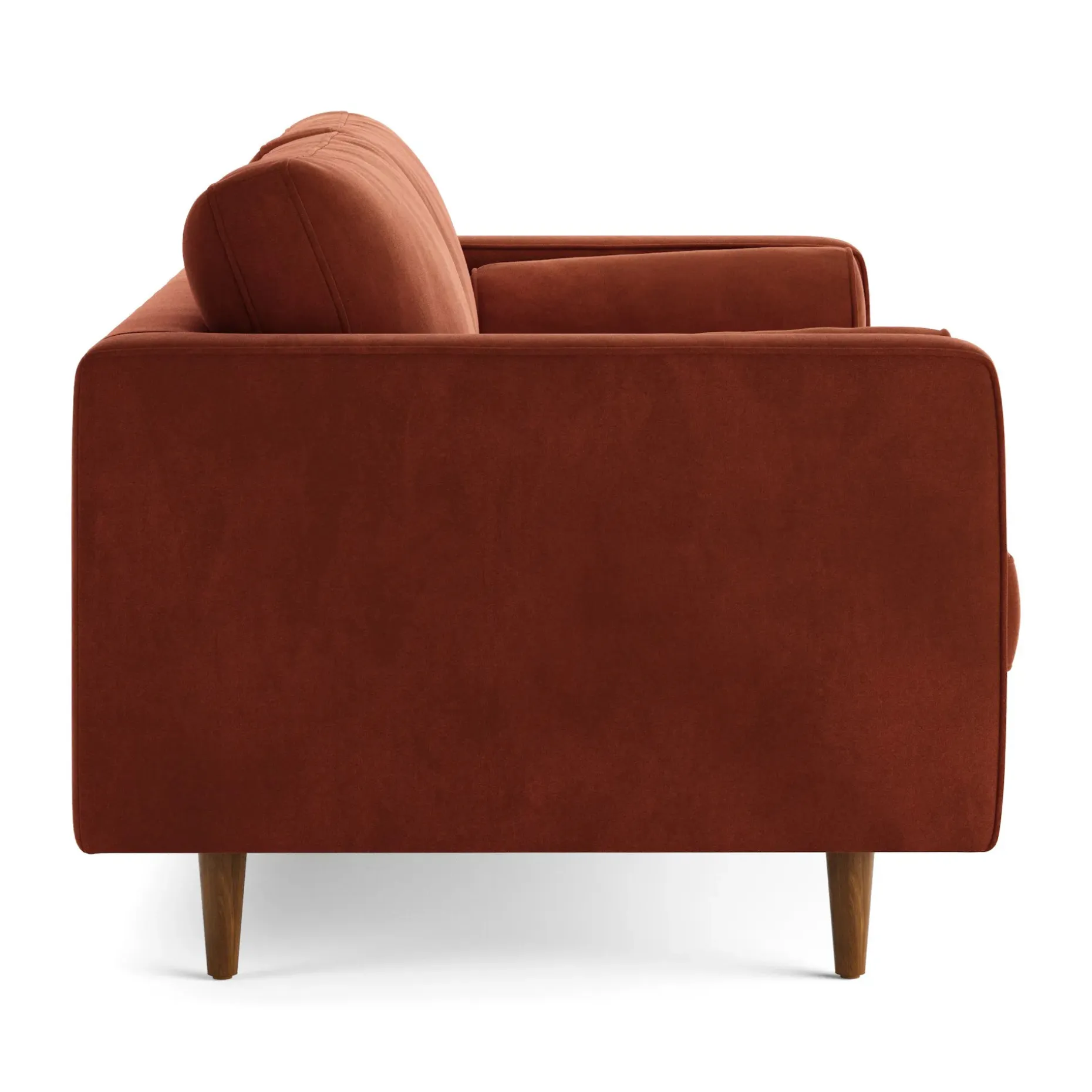 Sven 72" Tufted Velvet Loveseat - Hale Rust