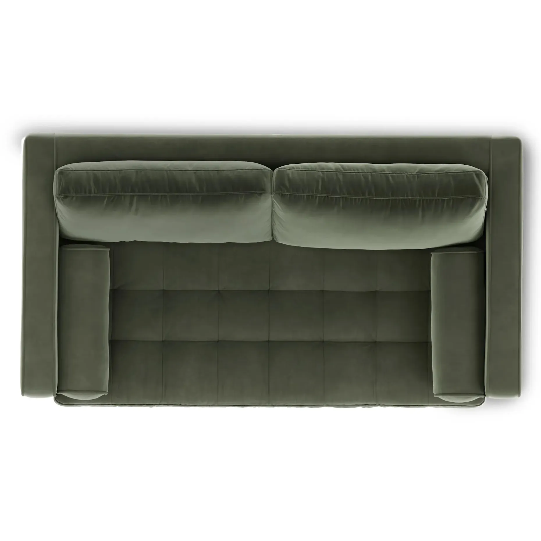 Sven 72" Tufted Velvet Loveseat - Plush Pacific Green