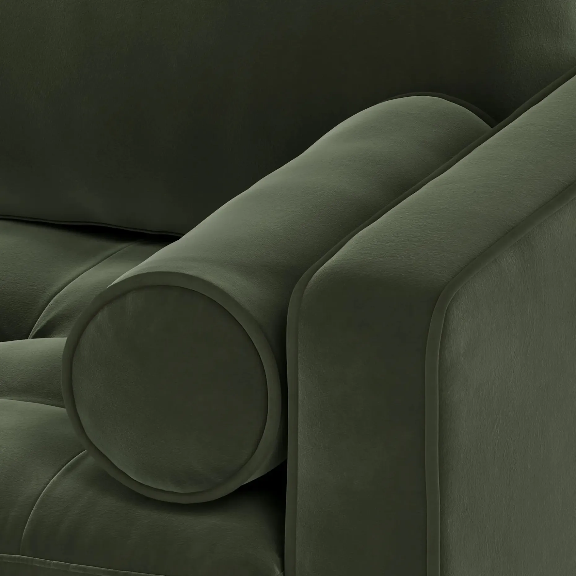 Sven 72" Tufted Velvet Loveseat - Plush Pacific Green