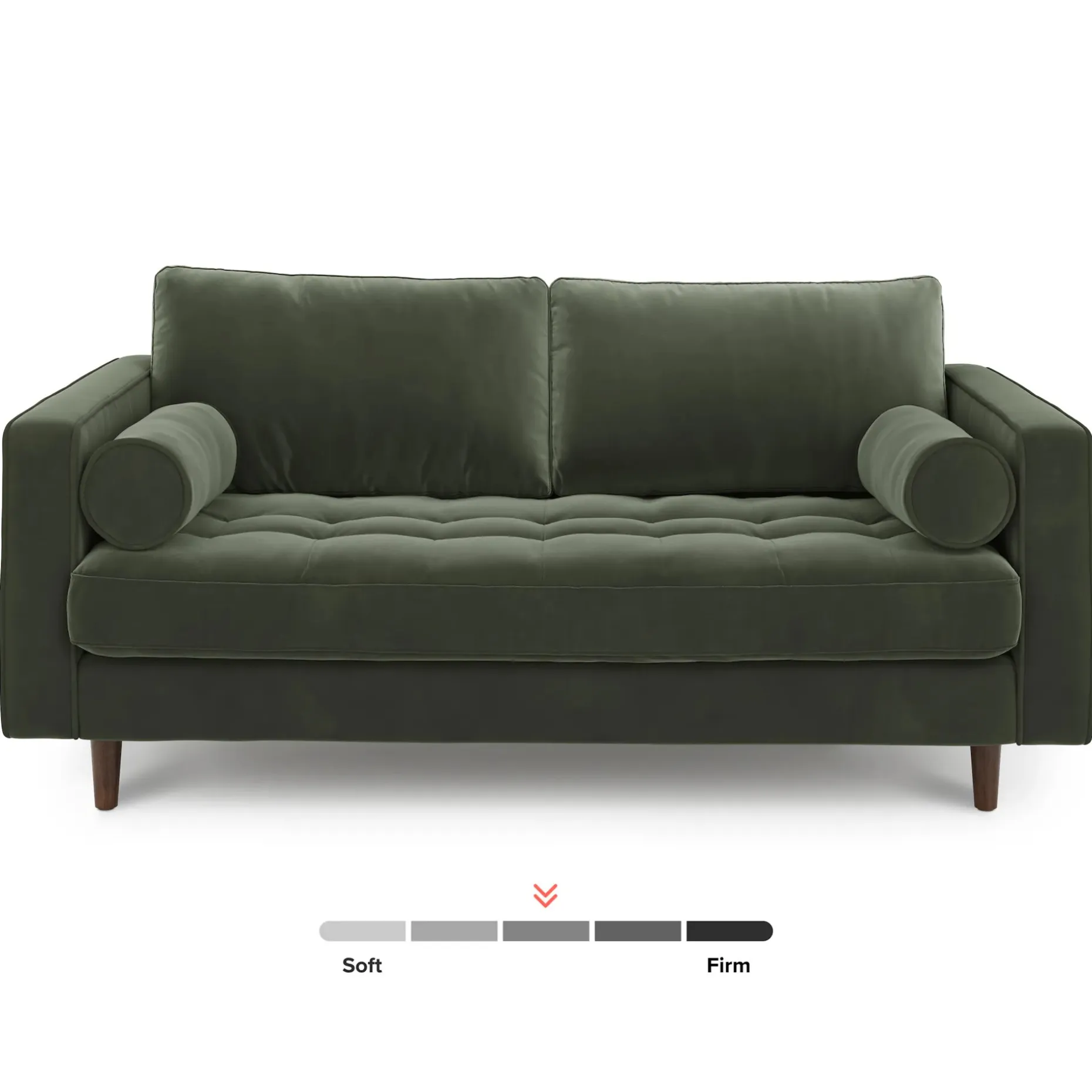 Sven 72" Tufted Velvet Loveseat - Plush Pacific Green