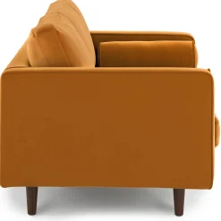 Sven 72" Tufted Velvet Loveseat - Plush Pacific Ginger