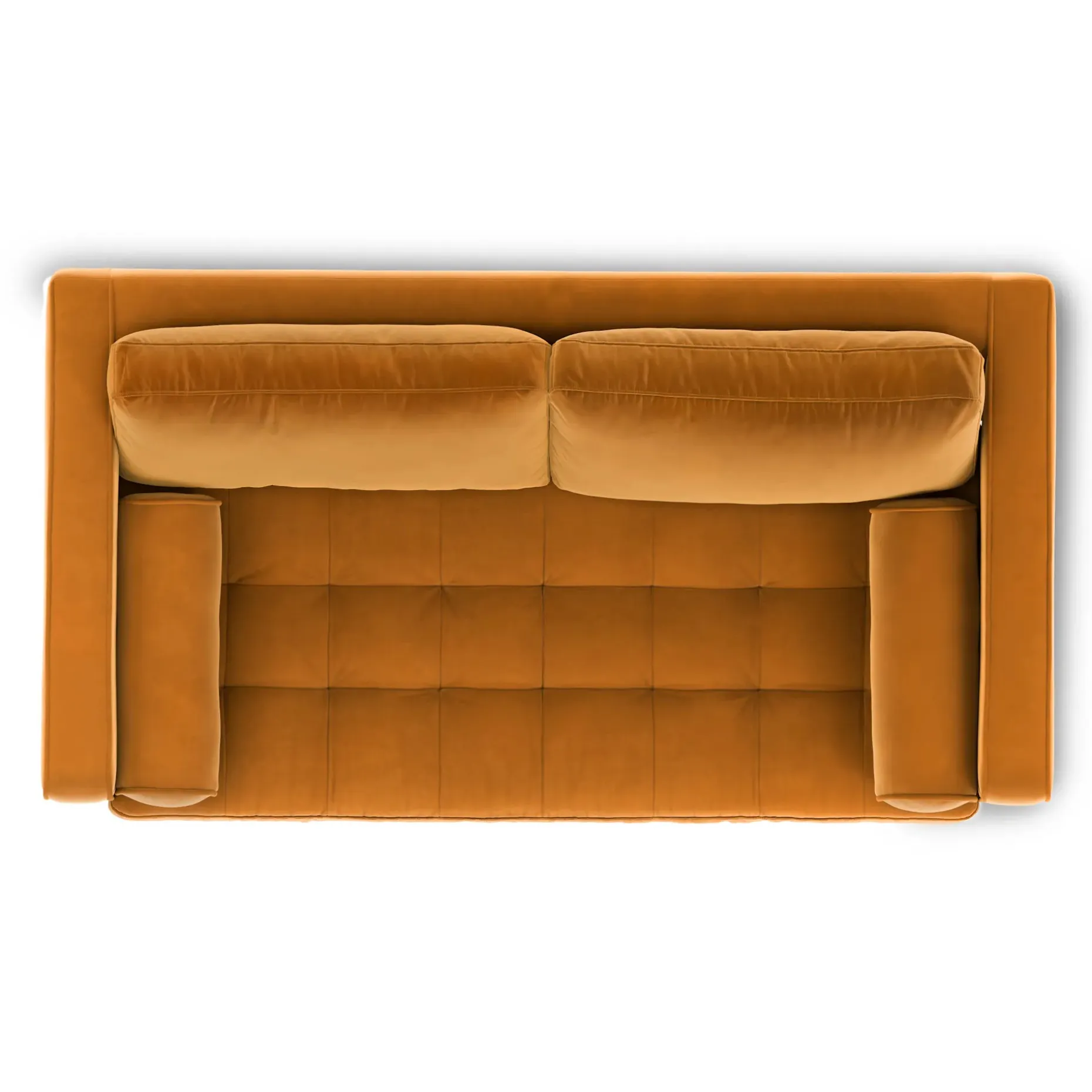 Sven 72" Tufted Velvet Loveseat - Plush Pacific Ginger