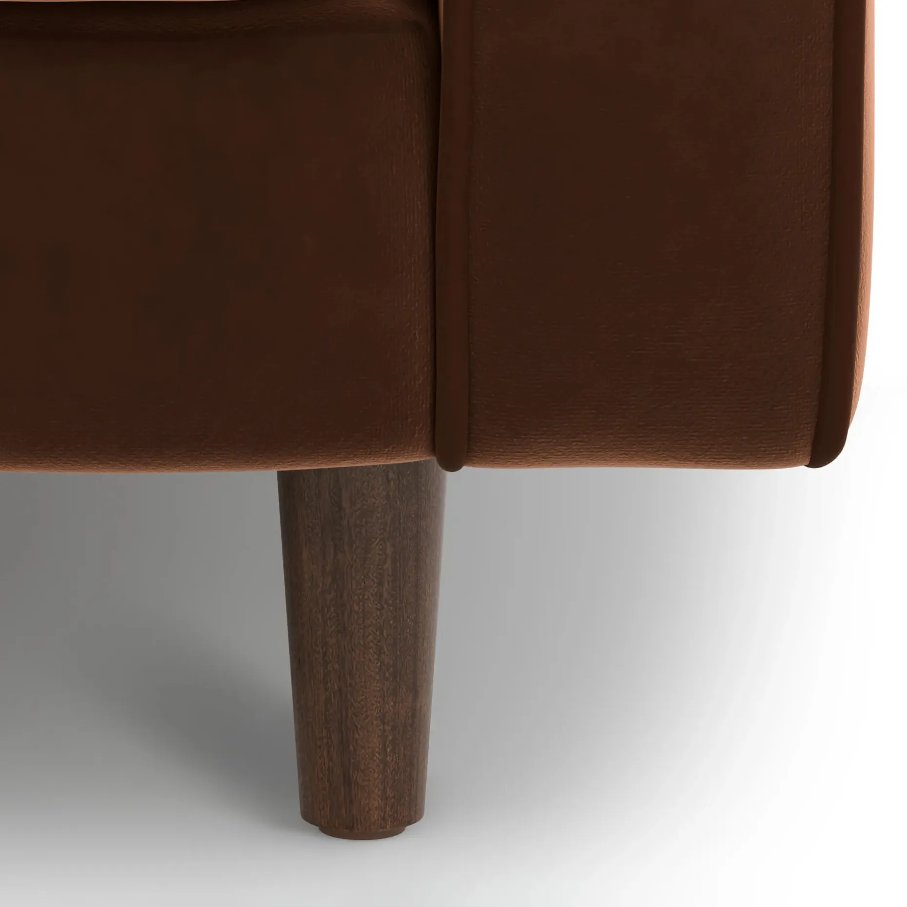 Sven 72" Tufted Velvet Loveseat - Plush Pacific Brown
