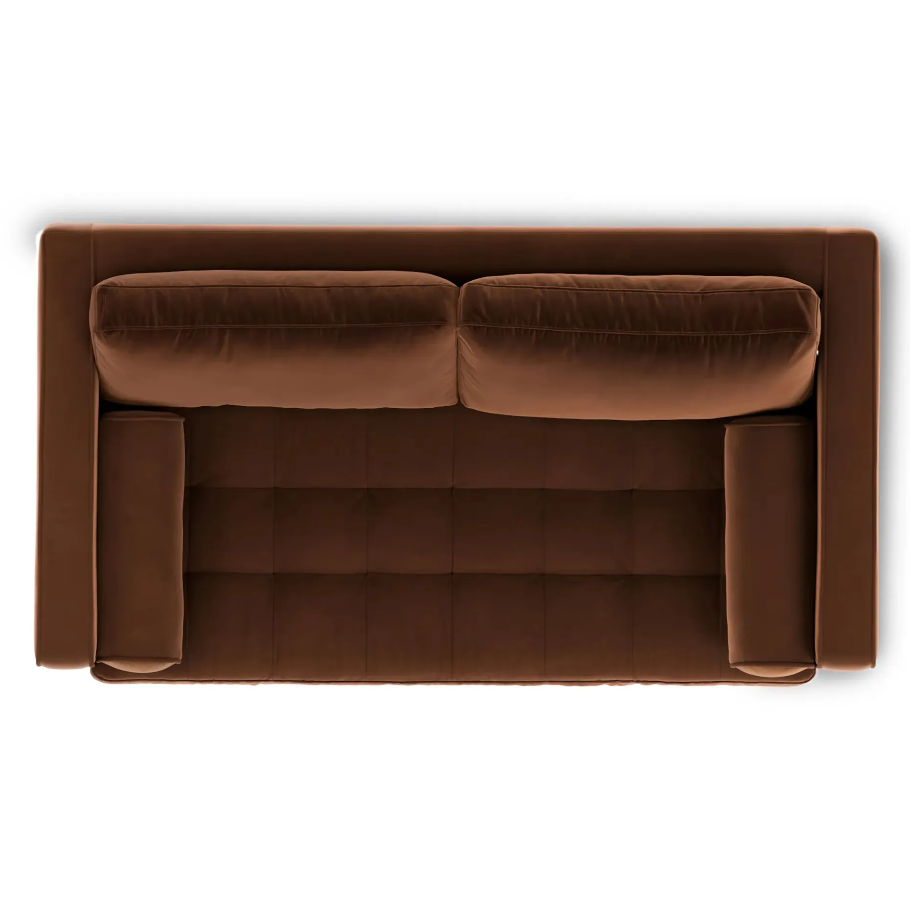 Sven 72" Tufted Velvet Loveseat - Plush Pacific Brown