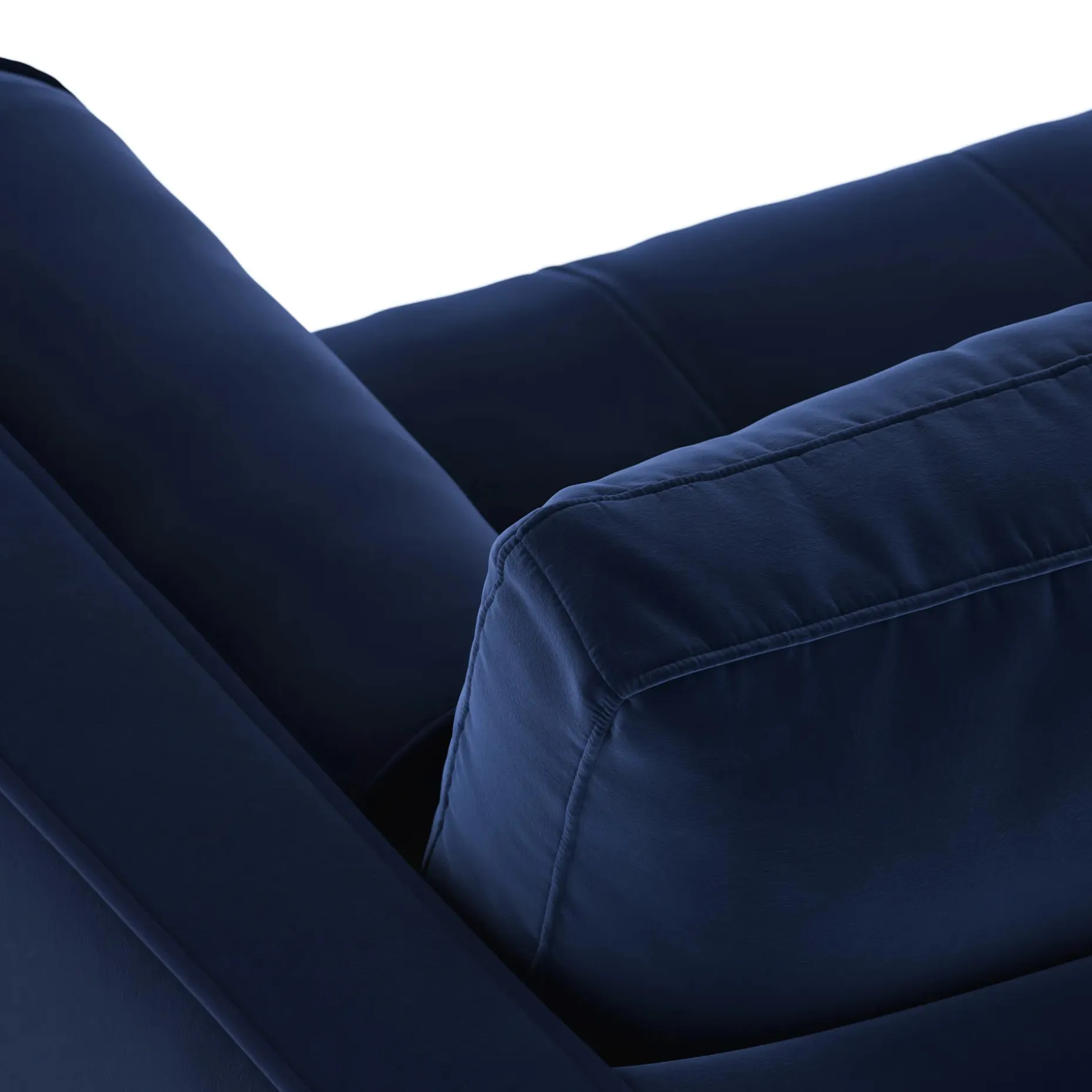 Sven 72" Tufted Velvet Loveseat - Plush Cascadia Blue
