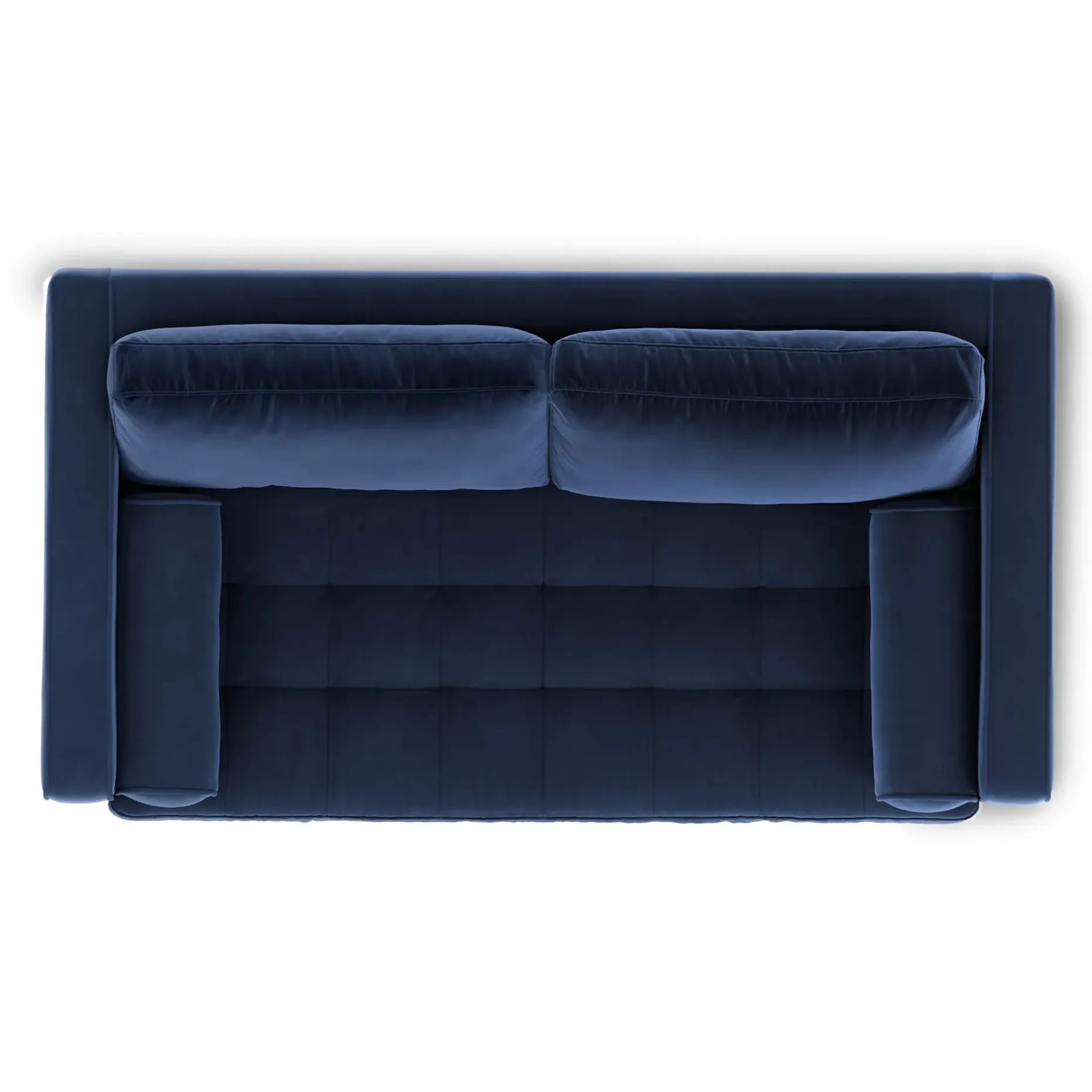 Sven 72" Tufted Velvet Loveseat - Plush Cascadia Blue