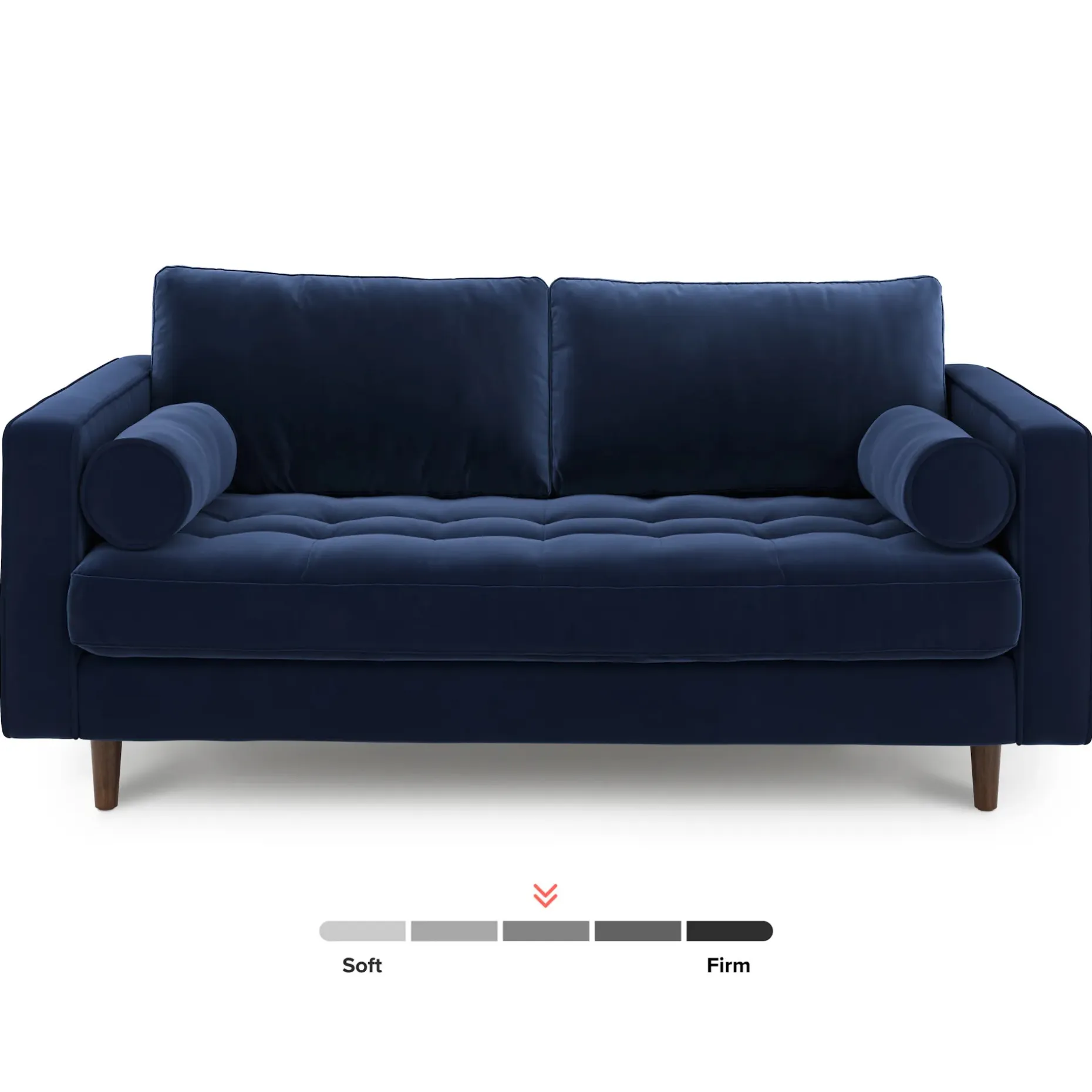 Sven 72" Tufted Velvet Loveseat - Plush Cascadia Blue