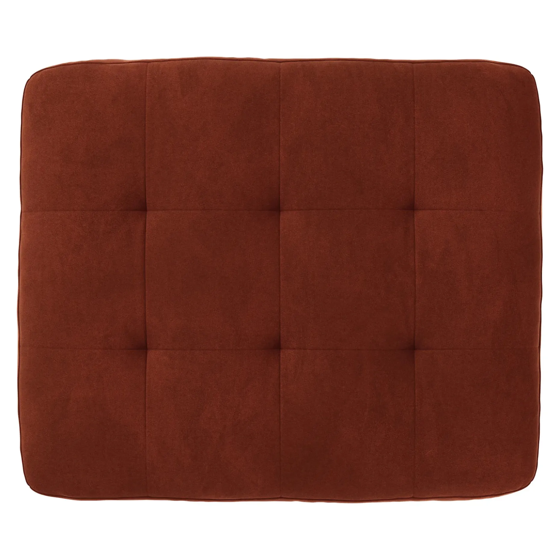 Sven 30" Tufted Velvet Ottoman - Hale Rust