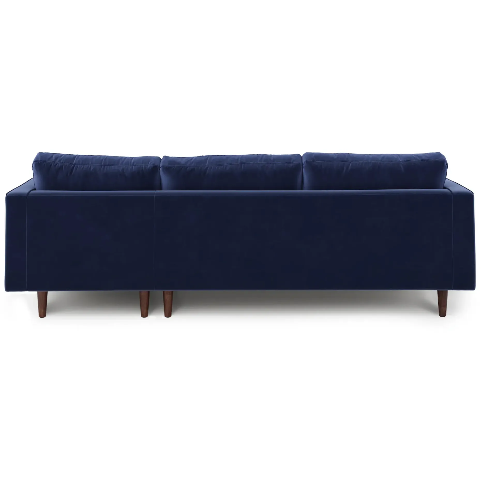 Sven 100" Tufted Velvet Right Sectional - Plush Cascadia Blue