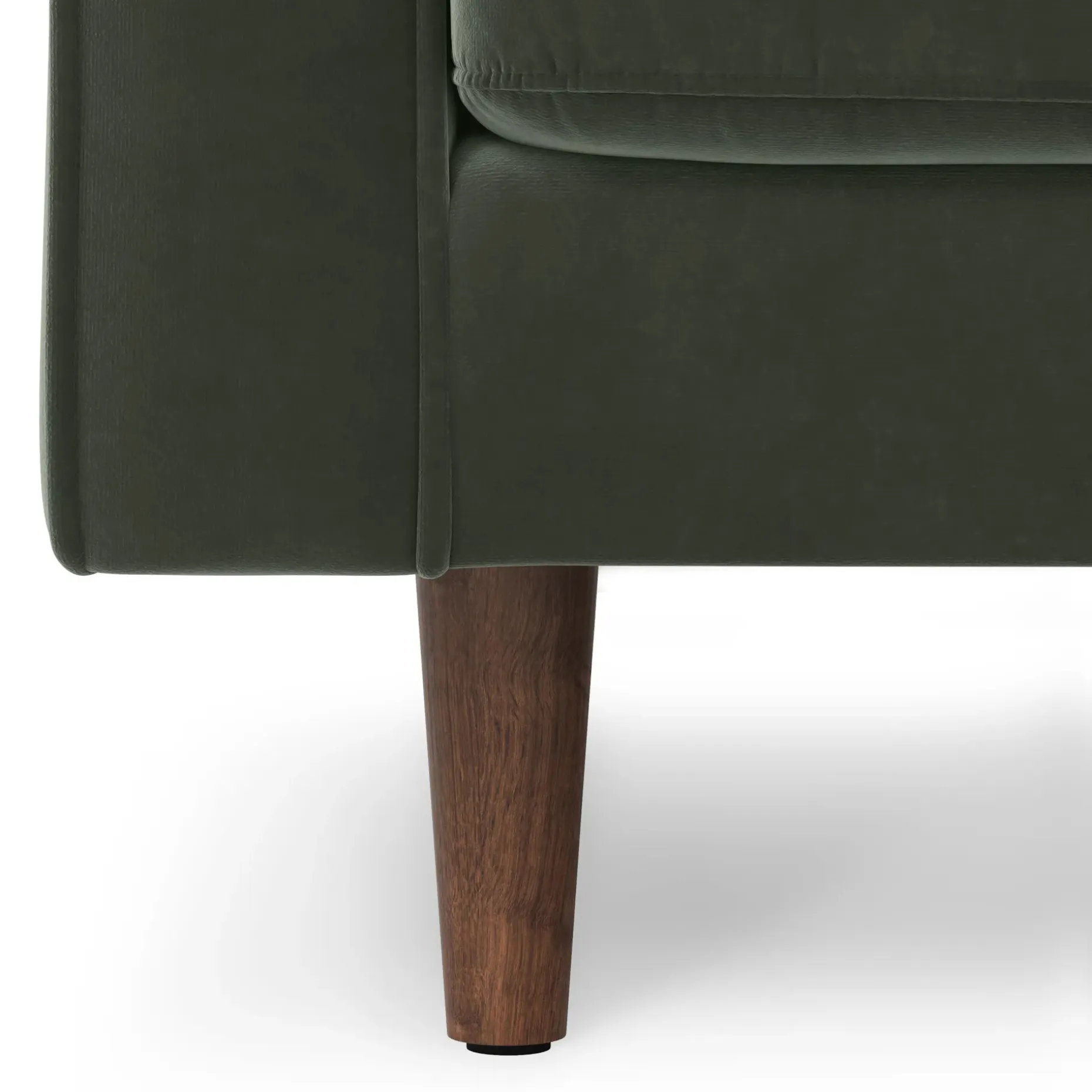 Sven 100" Tufted Velvet Right Sectional - Plush Pacific Green