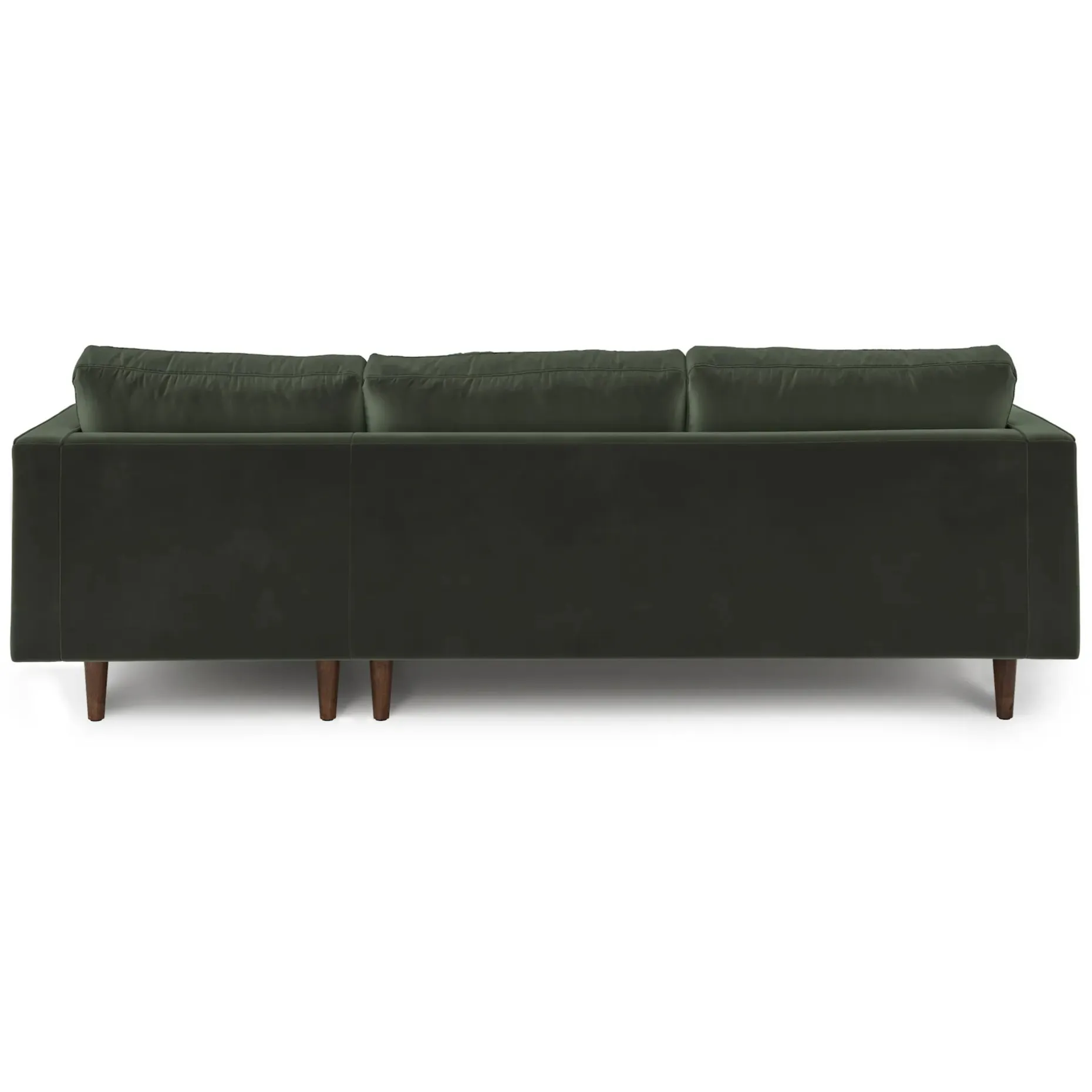 Sven 100" Tufted Velvet Right Sectional - Plush Pacific Green