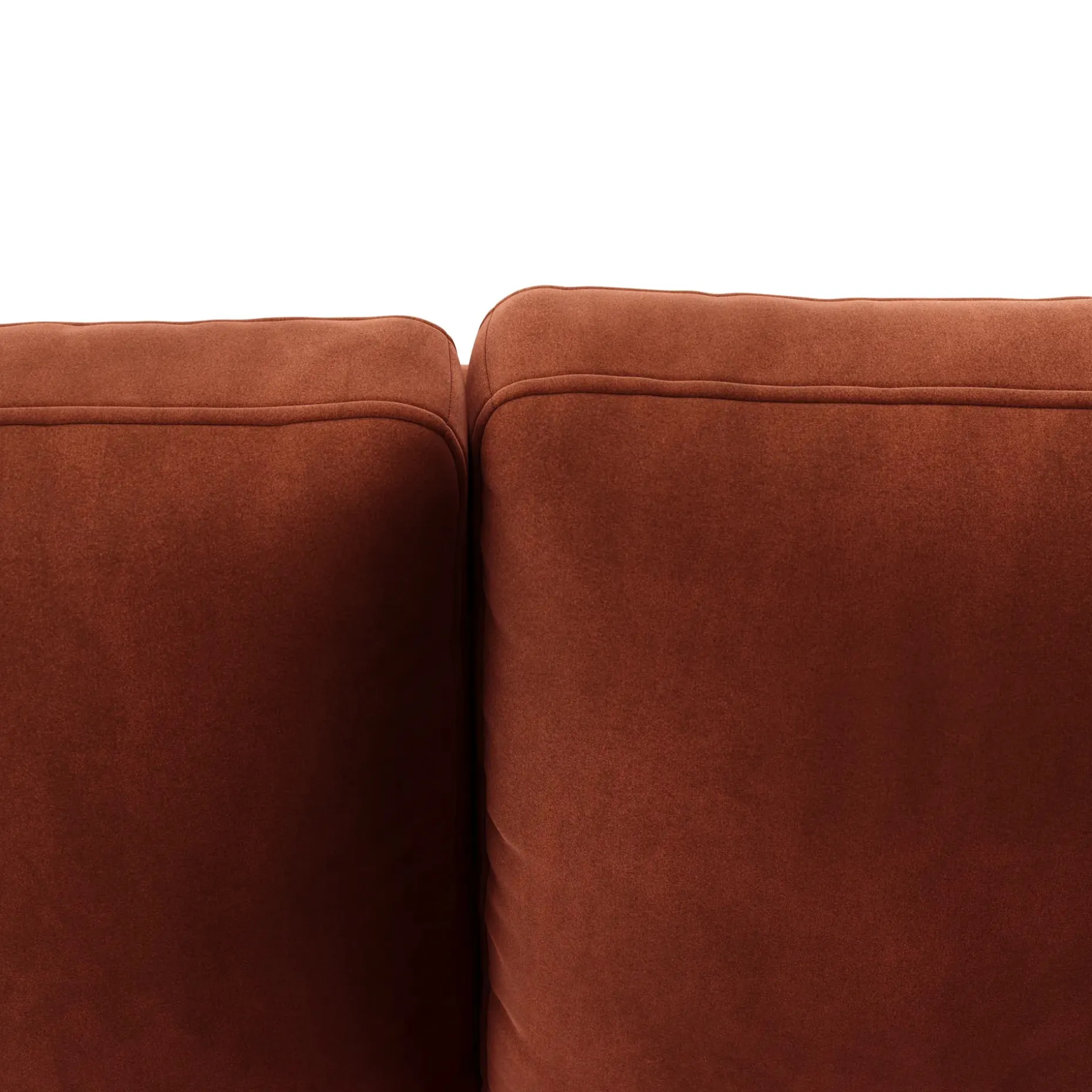 Sven 100" Tufted Velvet Right Sectional - Hale Rust