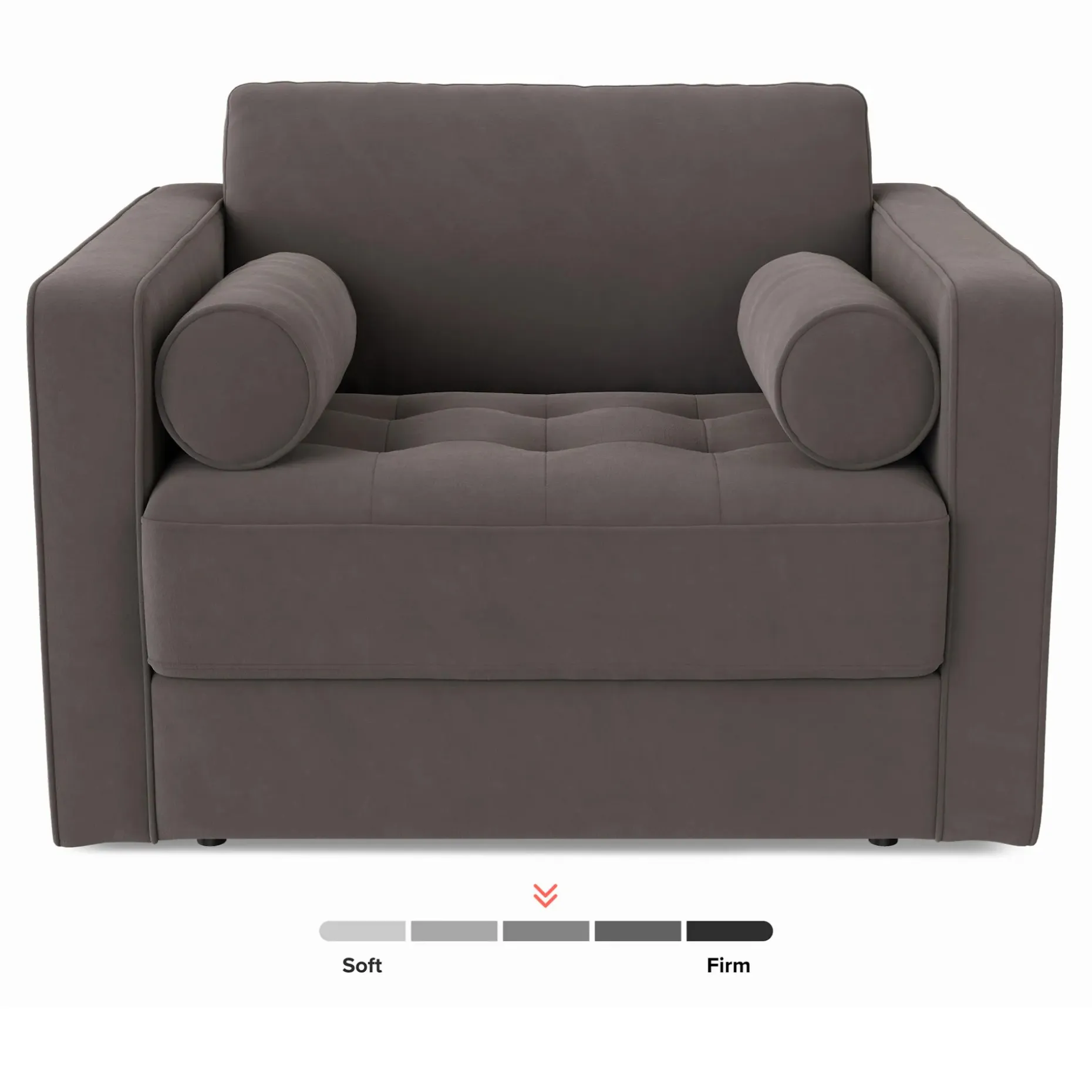 Sven 45.5" Tufted Velvet Sleeper Chair - Hale Warm Gray