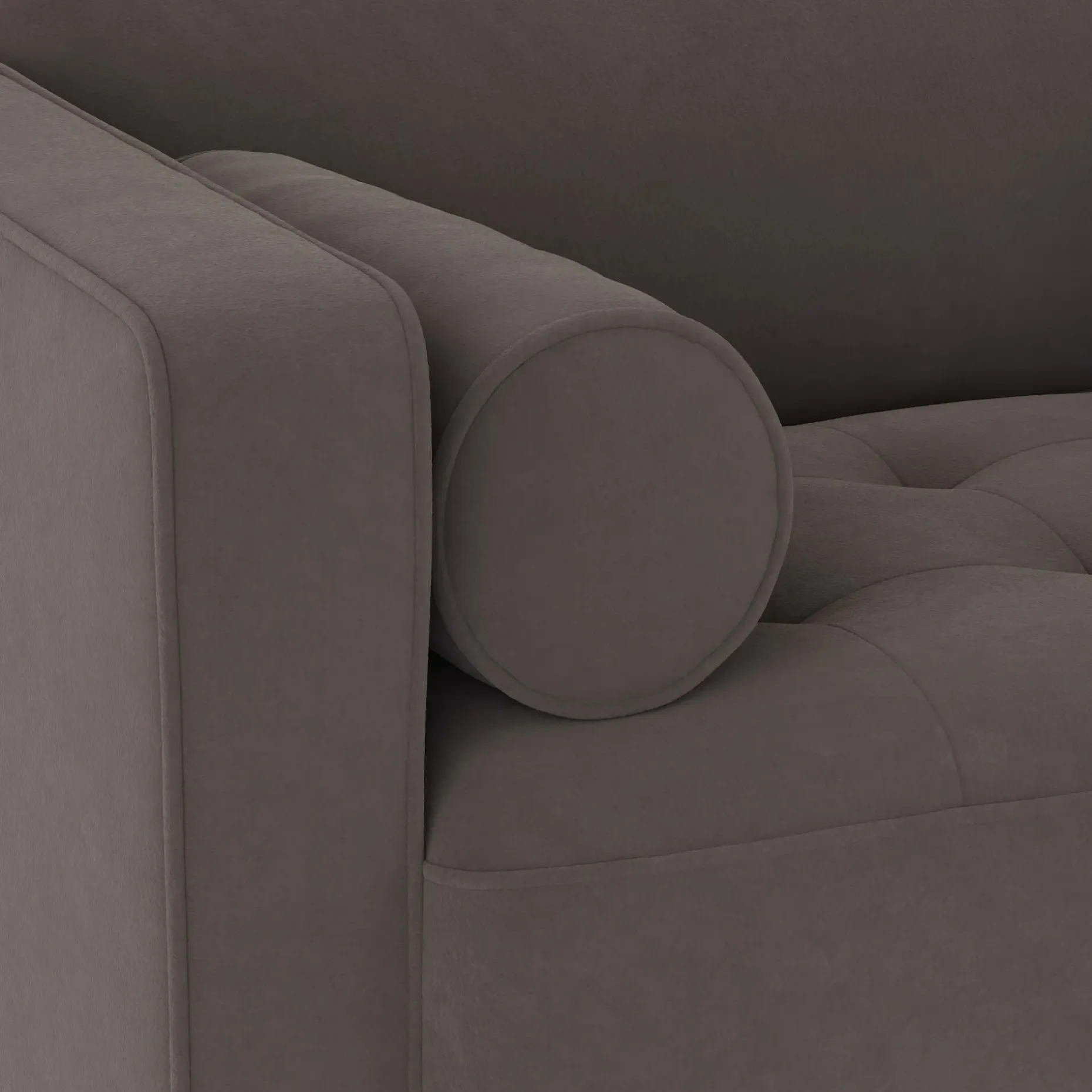 Sven 45.5" Tufted Velvet Sleeper Chair - Hale Warm Gray