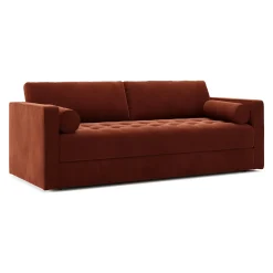 Sven 88" Tufted Velvet Sofa Bed - Hale Rust
