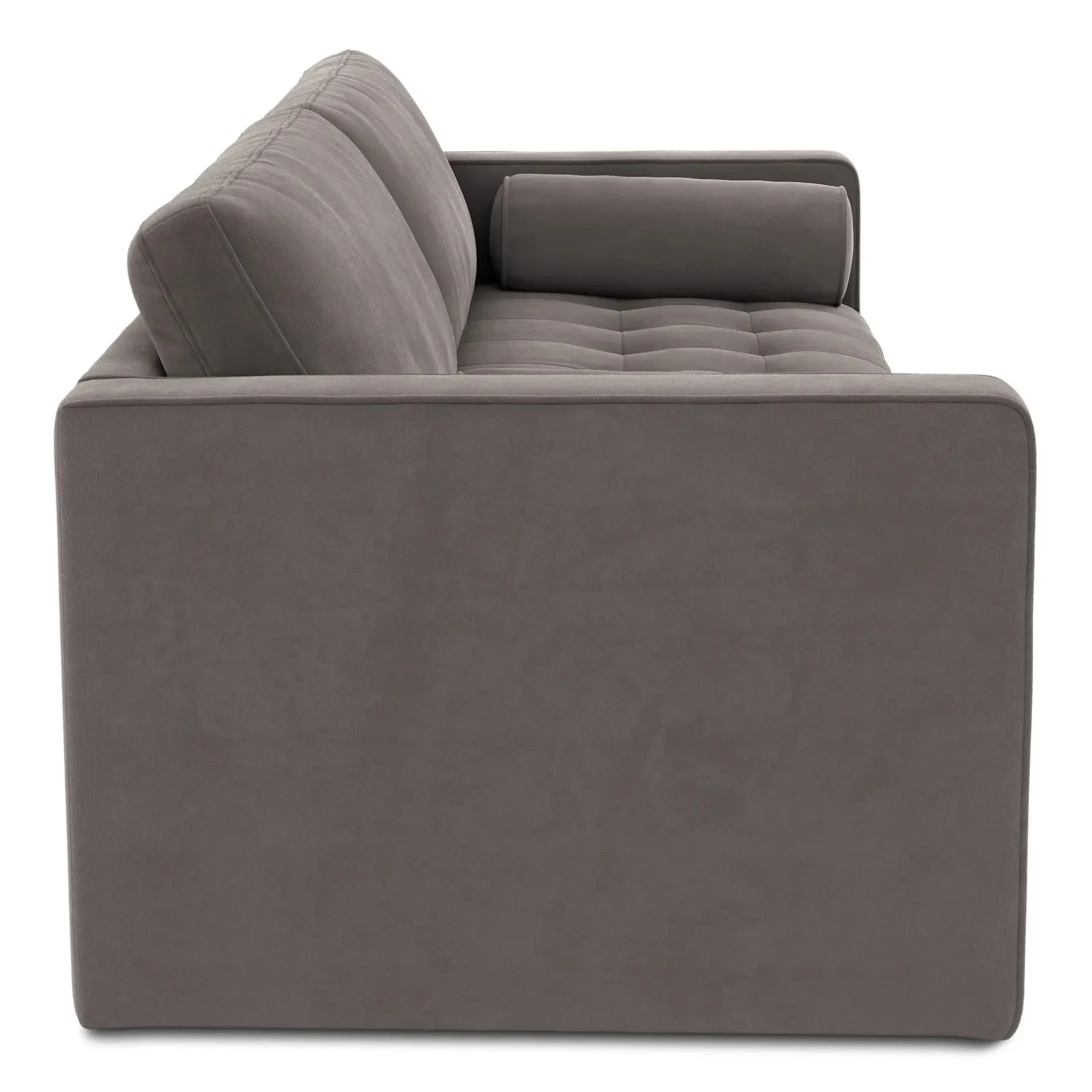 Sven 88" Tufted Velvet Sofa Bed - Hale Warm Gray