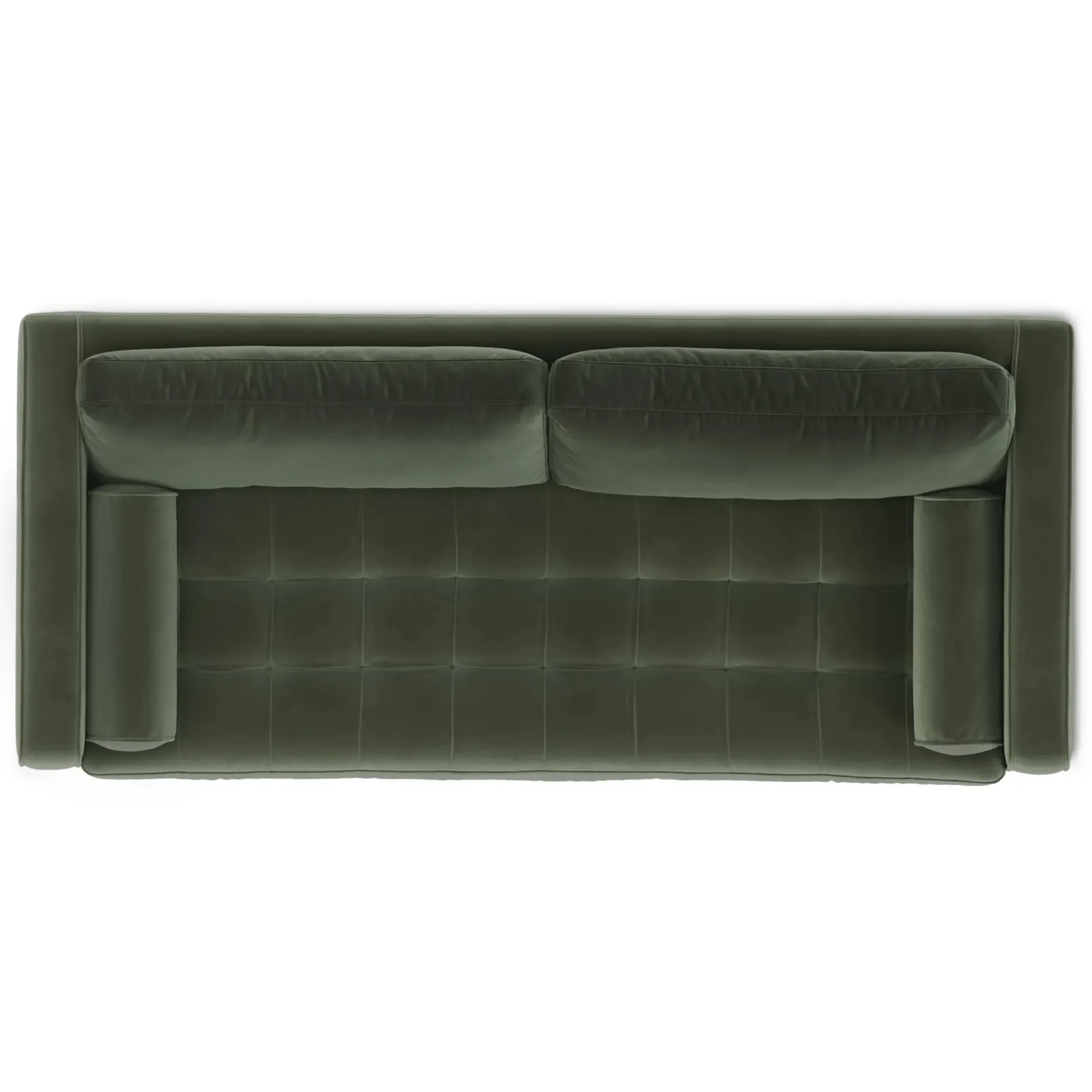 Sven 88" Tufted Velvet Sofa Bed - Plush Pacific Green
