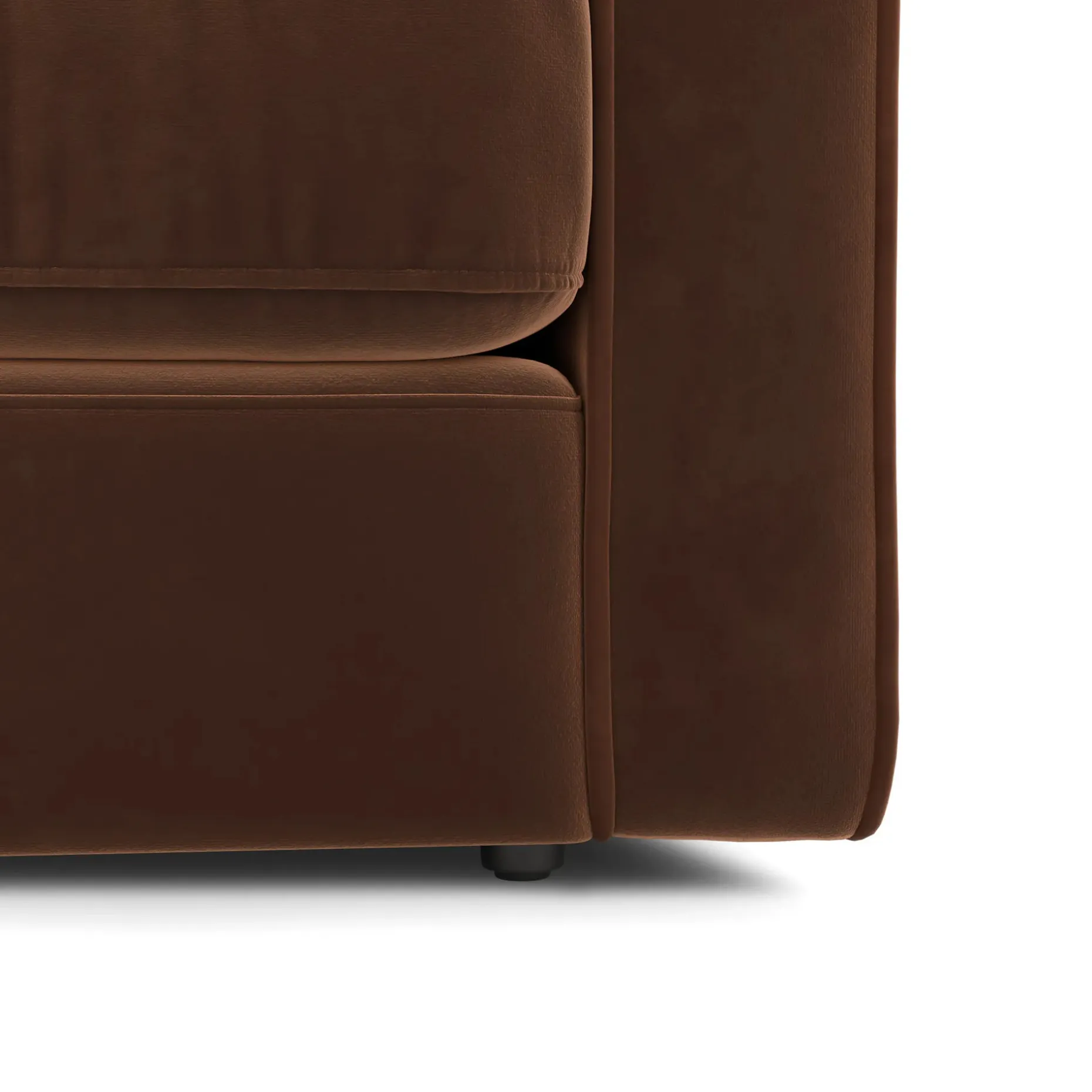 Sven 88" Tufted Velvet Sofa Bed - Plush Pacific Brown