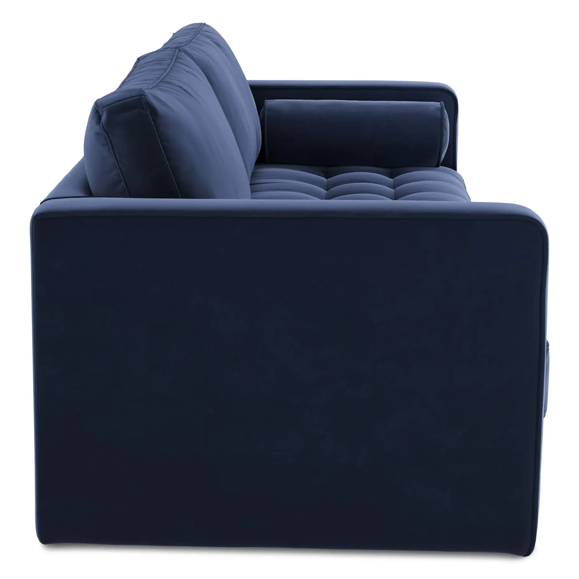Sven 88" Tufted Velvet Sofa Bed - Plush Cascadia Blue