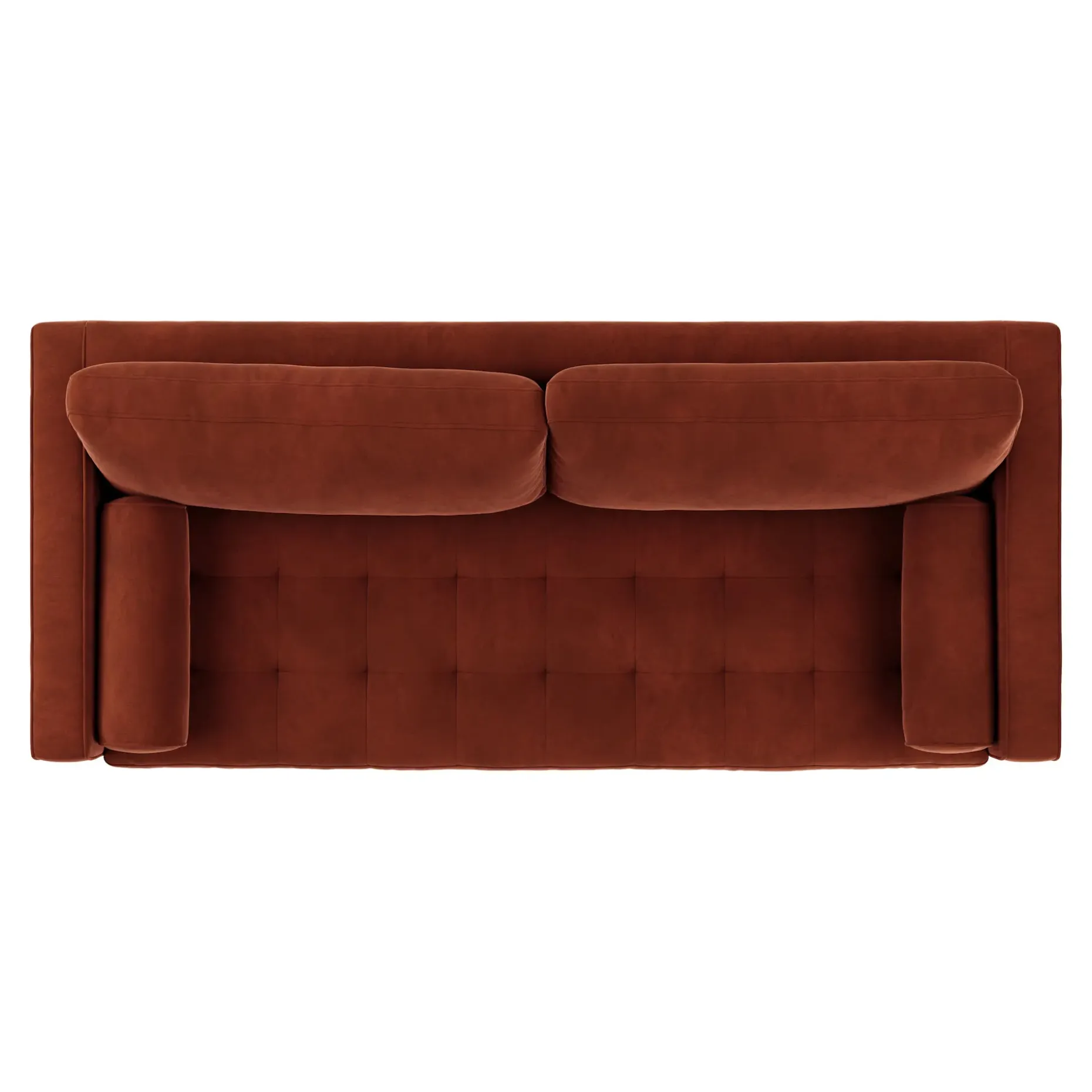 Sven 88" Tufted Velvet Sofa - Hale Rust