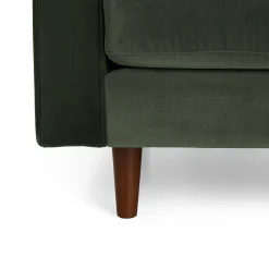 Sven 88" Tufted Velvet Sofa - Plush Pacific Green