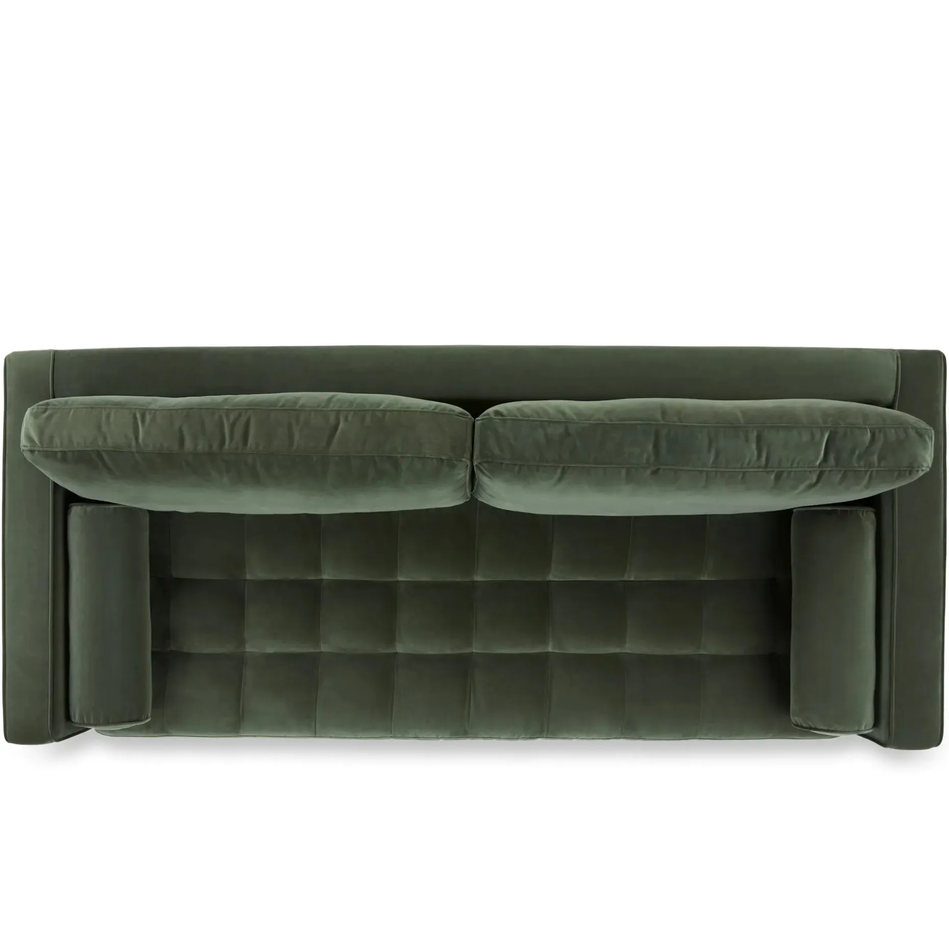 Sven 88" Tufted Velvet Sofa - Plush Pacific Green