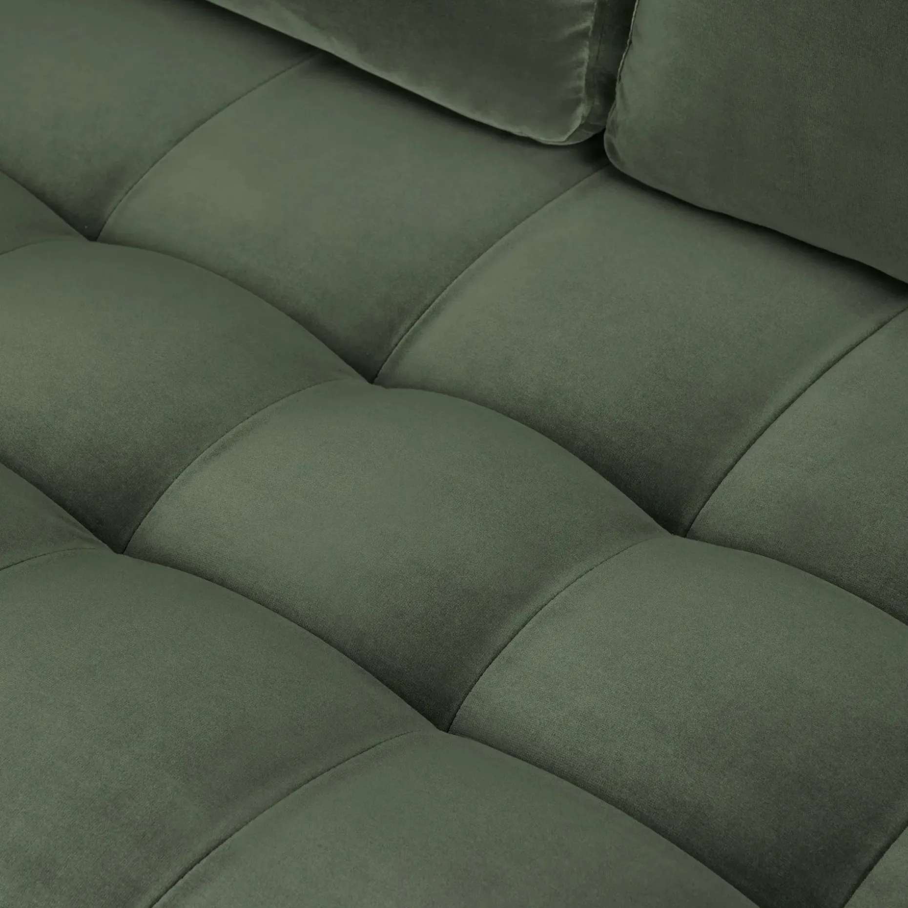 Sven 88" Tufted Velvet Sofa - Plush Pacific Green