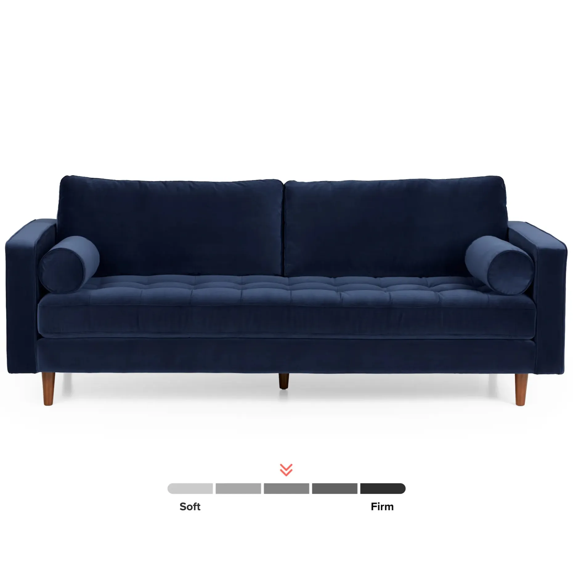 Sven 88" Tufted Velvet Sofa - Plush Cascadia Blue