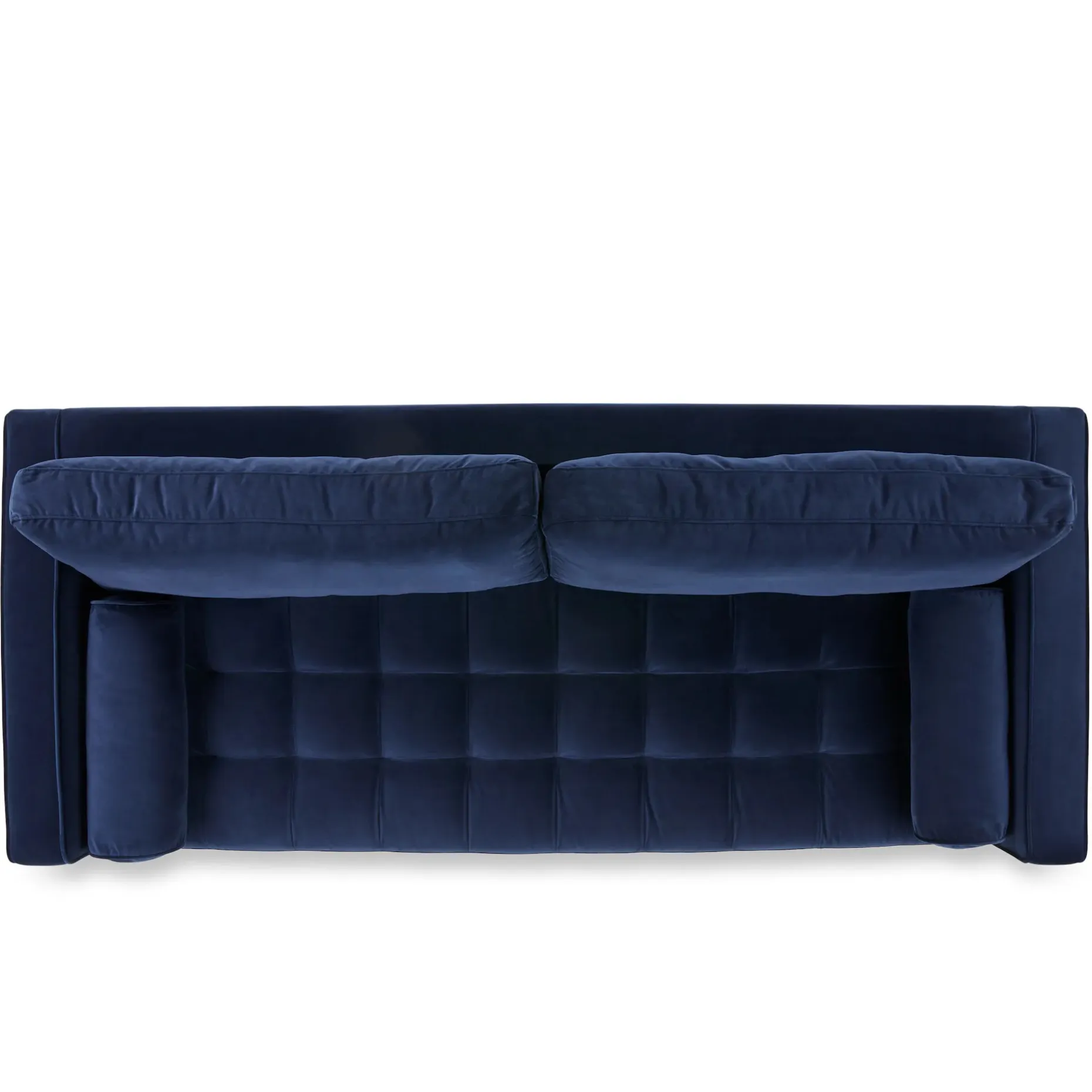 Sven 88" Tufted Velvet Sofa - Plush Cascadia Blue