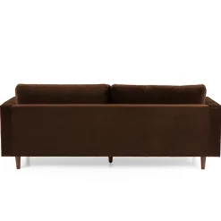 Sven 88" Tufted Velvet Sofa - Plush Pacific Brown