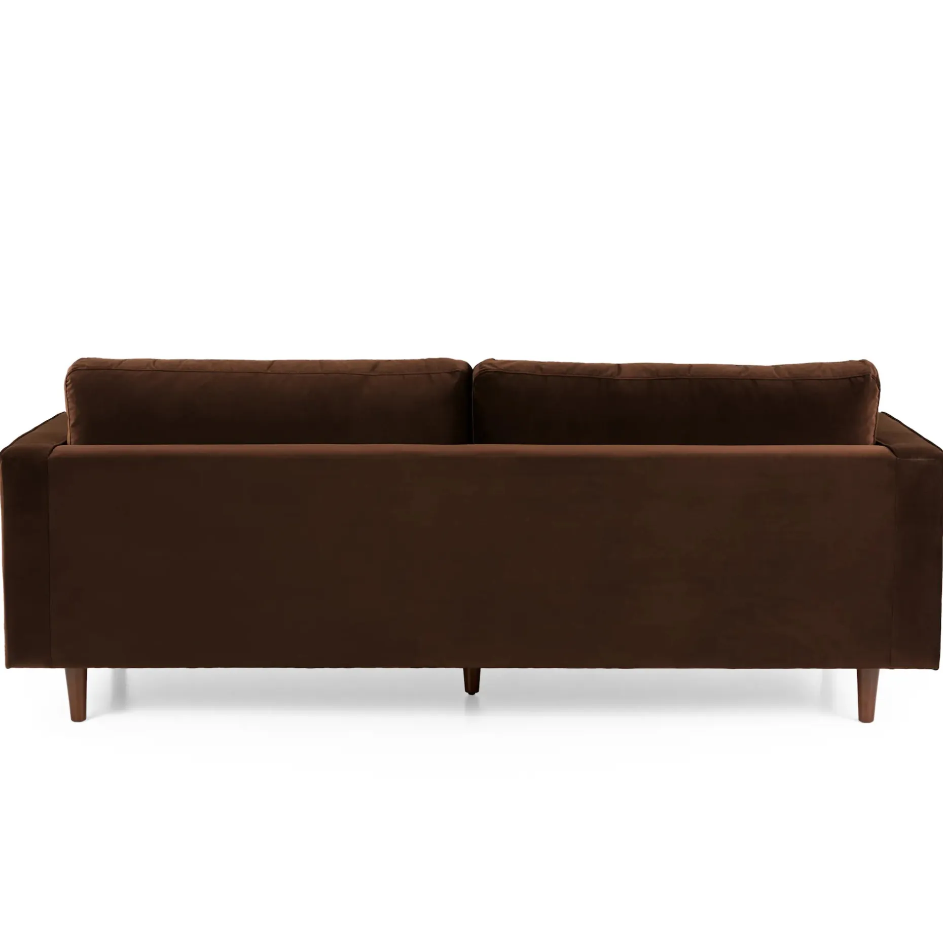 Sven 88" Tufted Velvet Sofa - Plush Pacific Brown