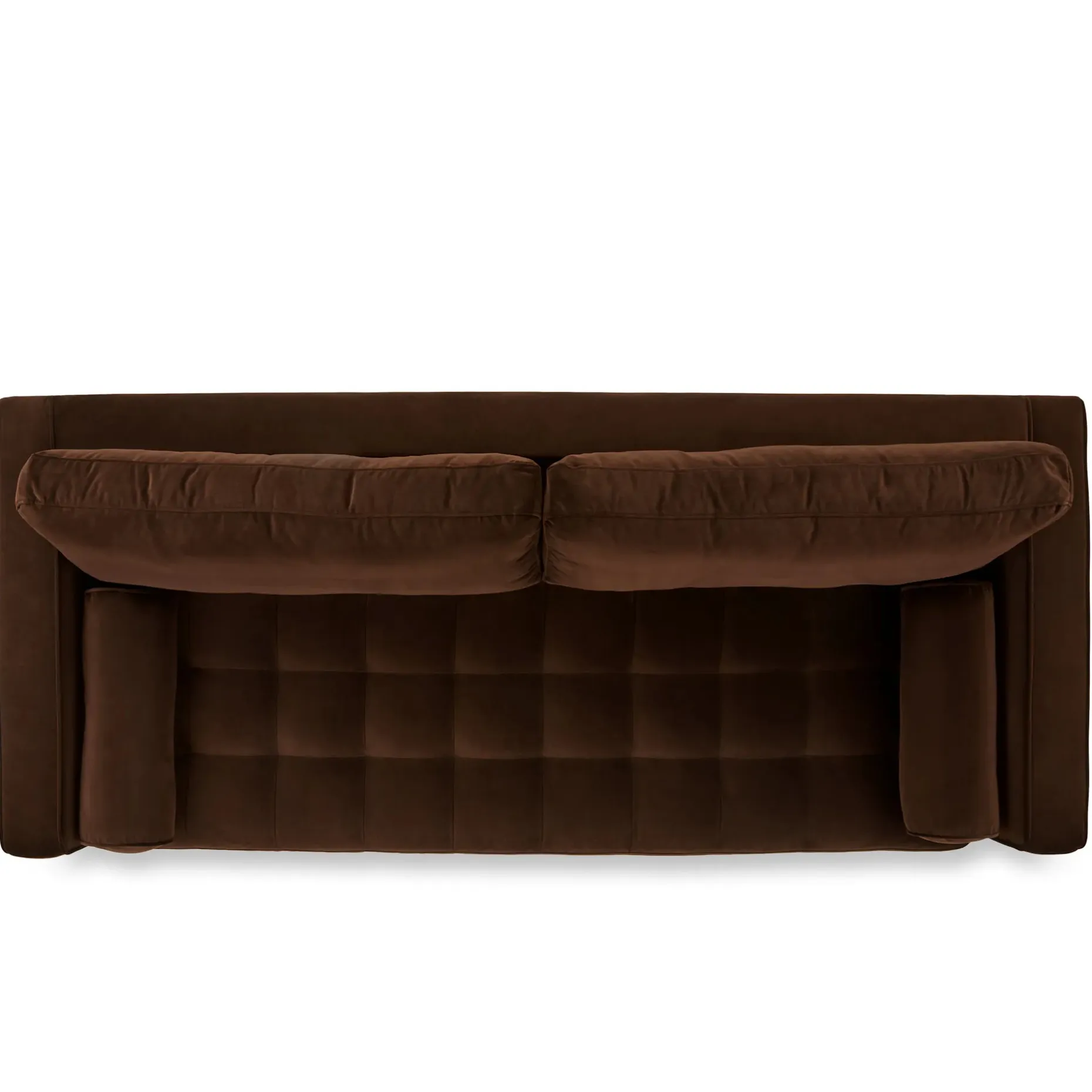 Sven 88" Tufted Velvet Sofa - Plush Pacific Brown