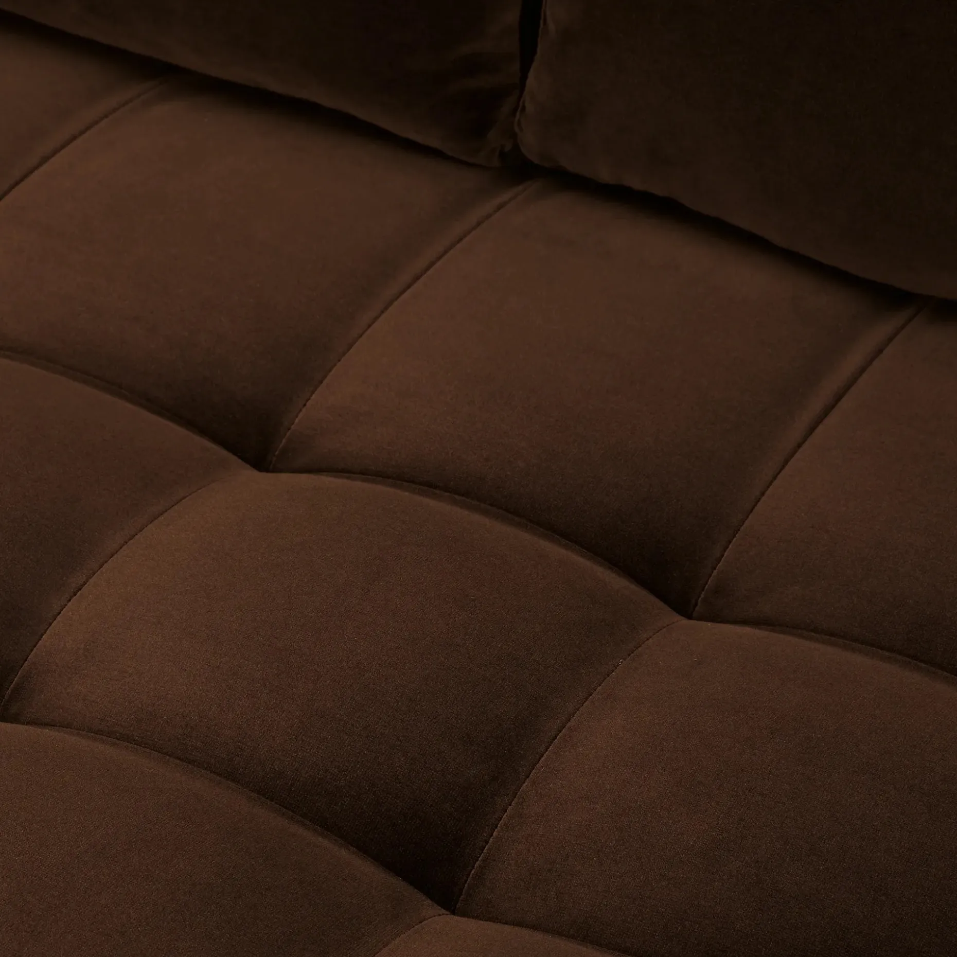 Sven 88" Tufted Velvet Sofa - Plush Pacific Brown