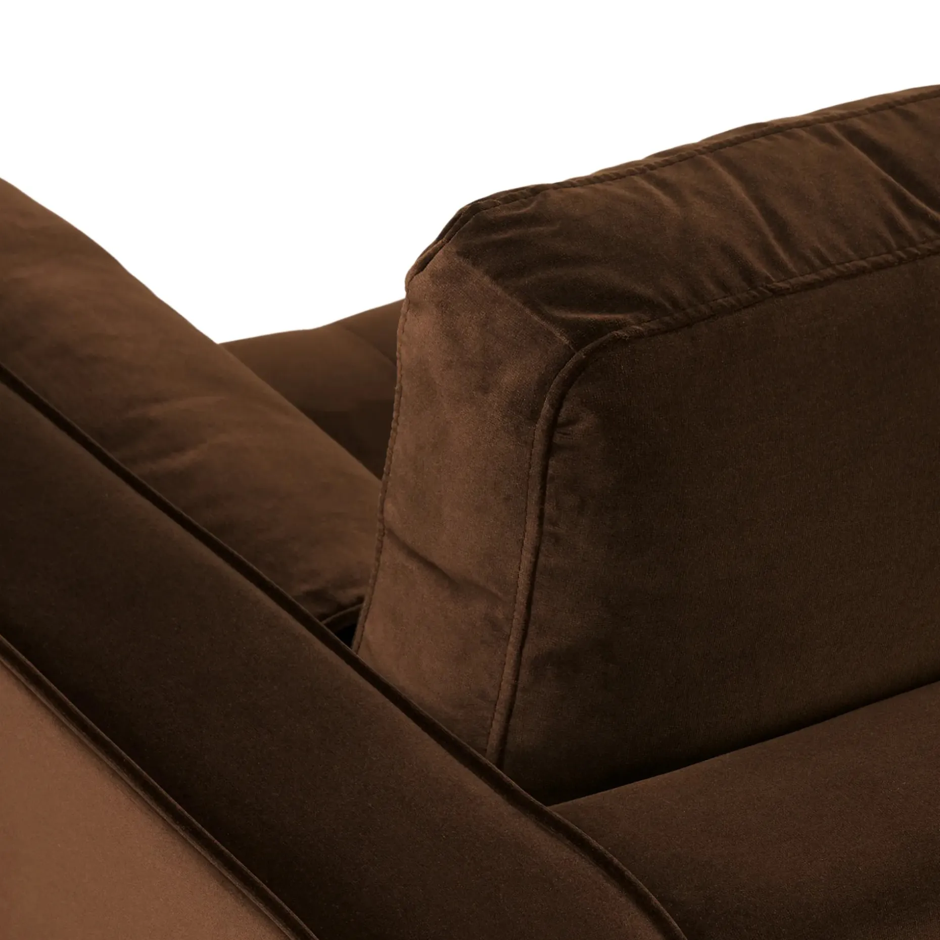 Sven 88" Tufted Velvet Sofa - Plush Pacific Brown