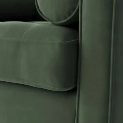 Sven 42.5" Tufted Velvet Swivel Chair - Plush Pacific Green