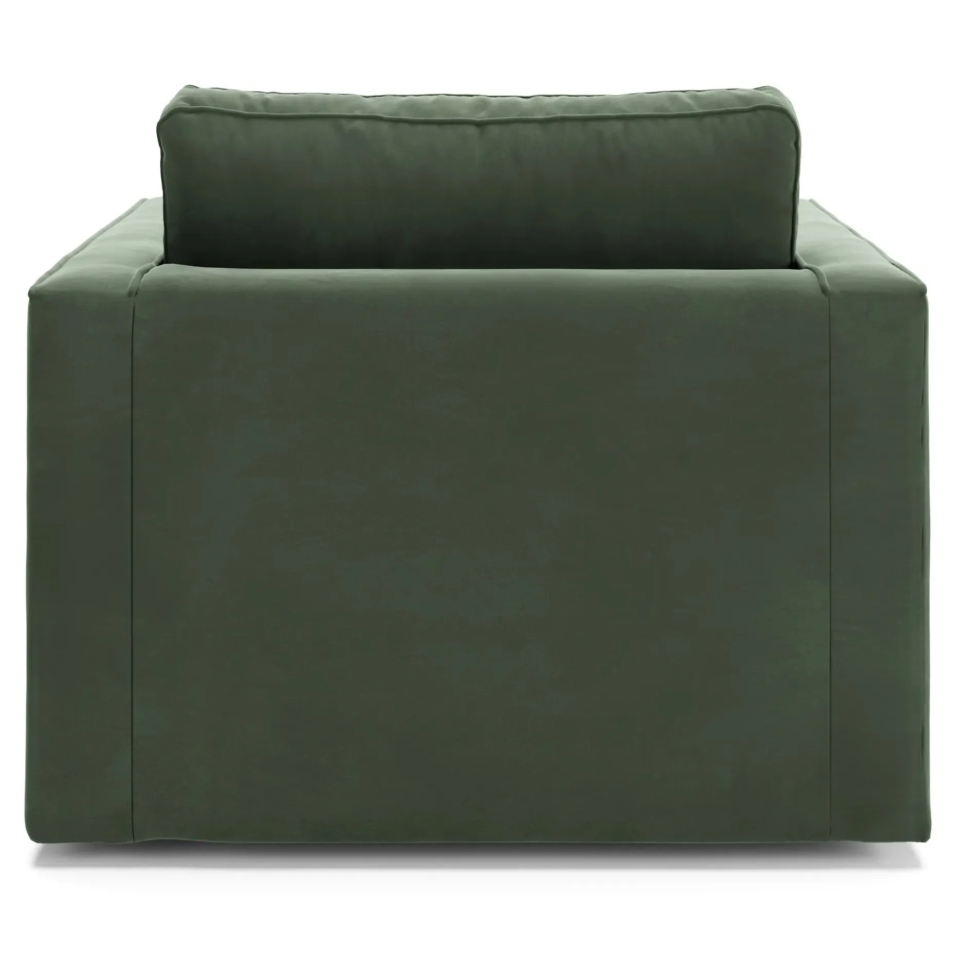Sven 42.5" Tufted Velvet Swivel Chair - Plush Pacific Green