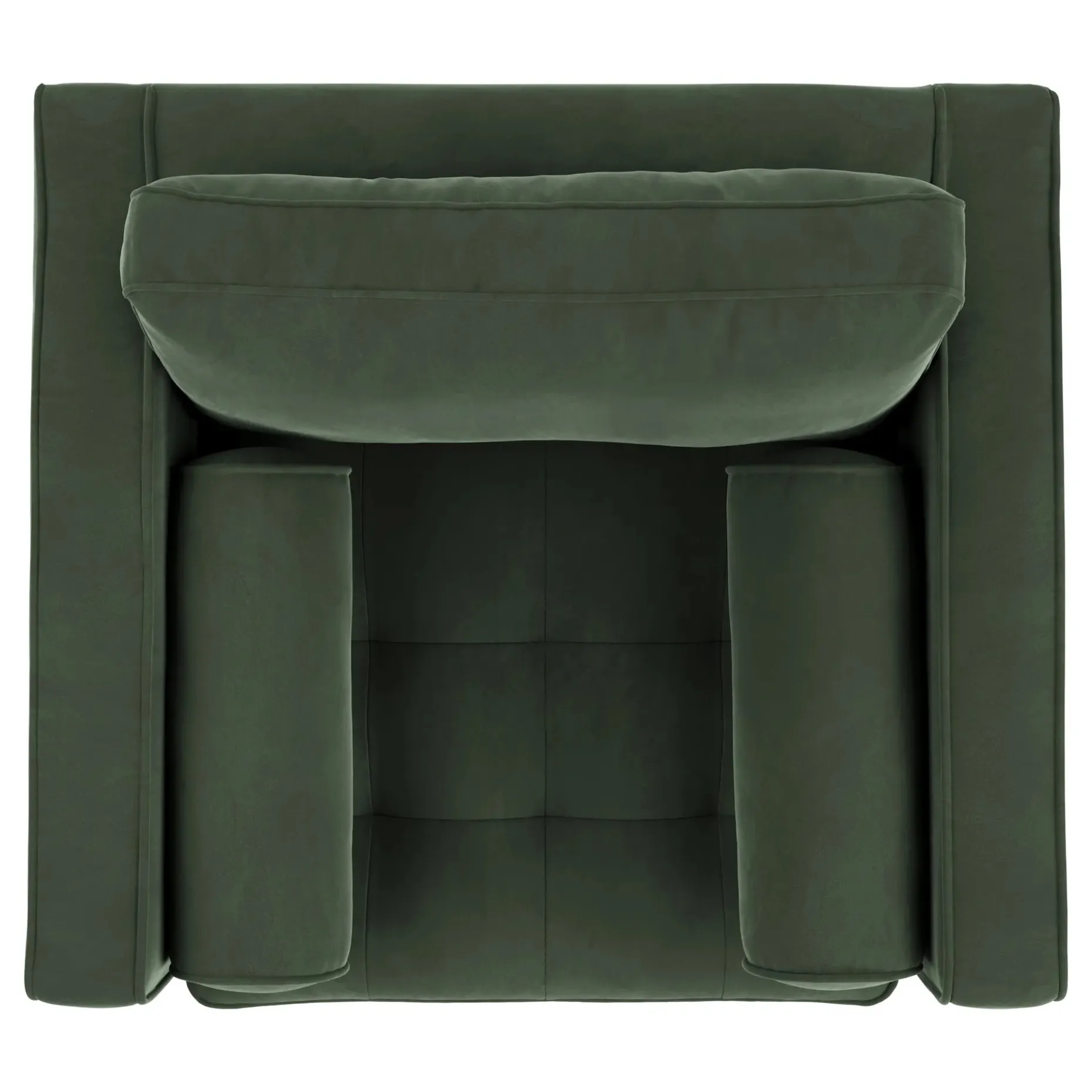 Sven 42.5" Tufted Velvet Swivel Chair - Plush Pacific Green