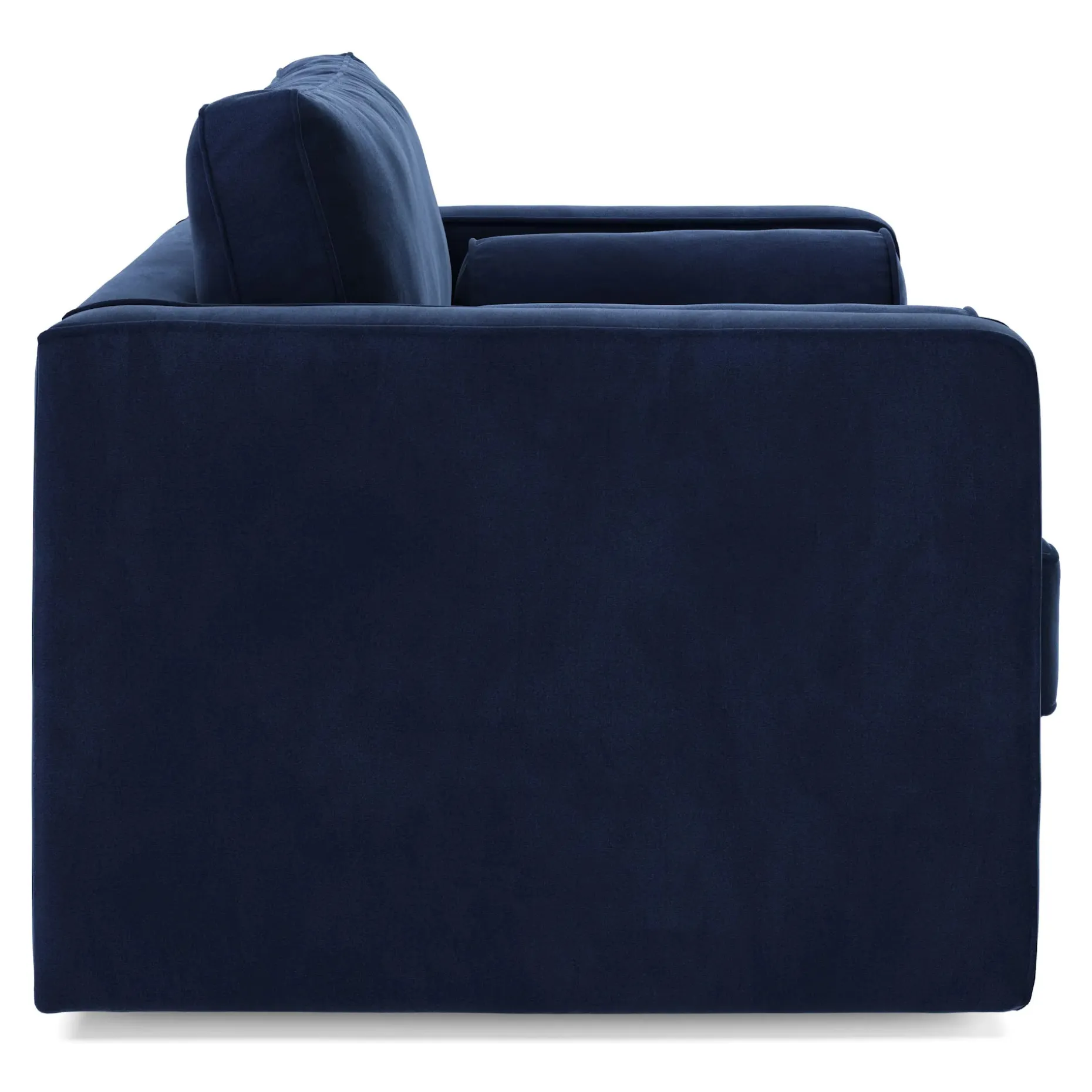 Sven 42.5" Tufted Velvet Swivel Chair - Plush Cascadia Blue
