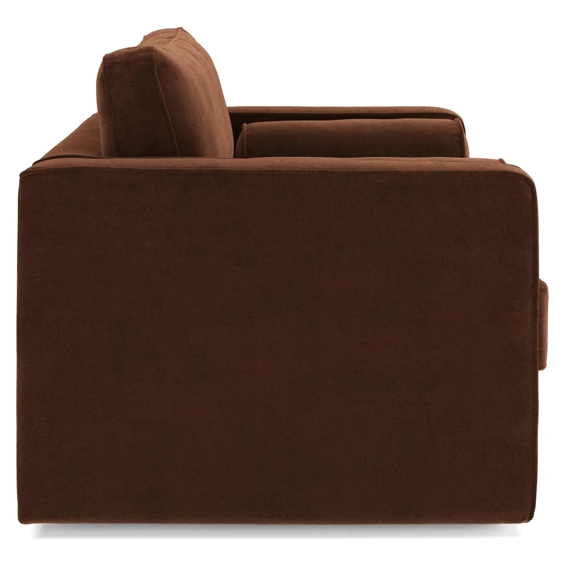 Sven 42.5" Tufted Velvet Swivel Chair - Plush Pacific Brown