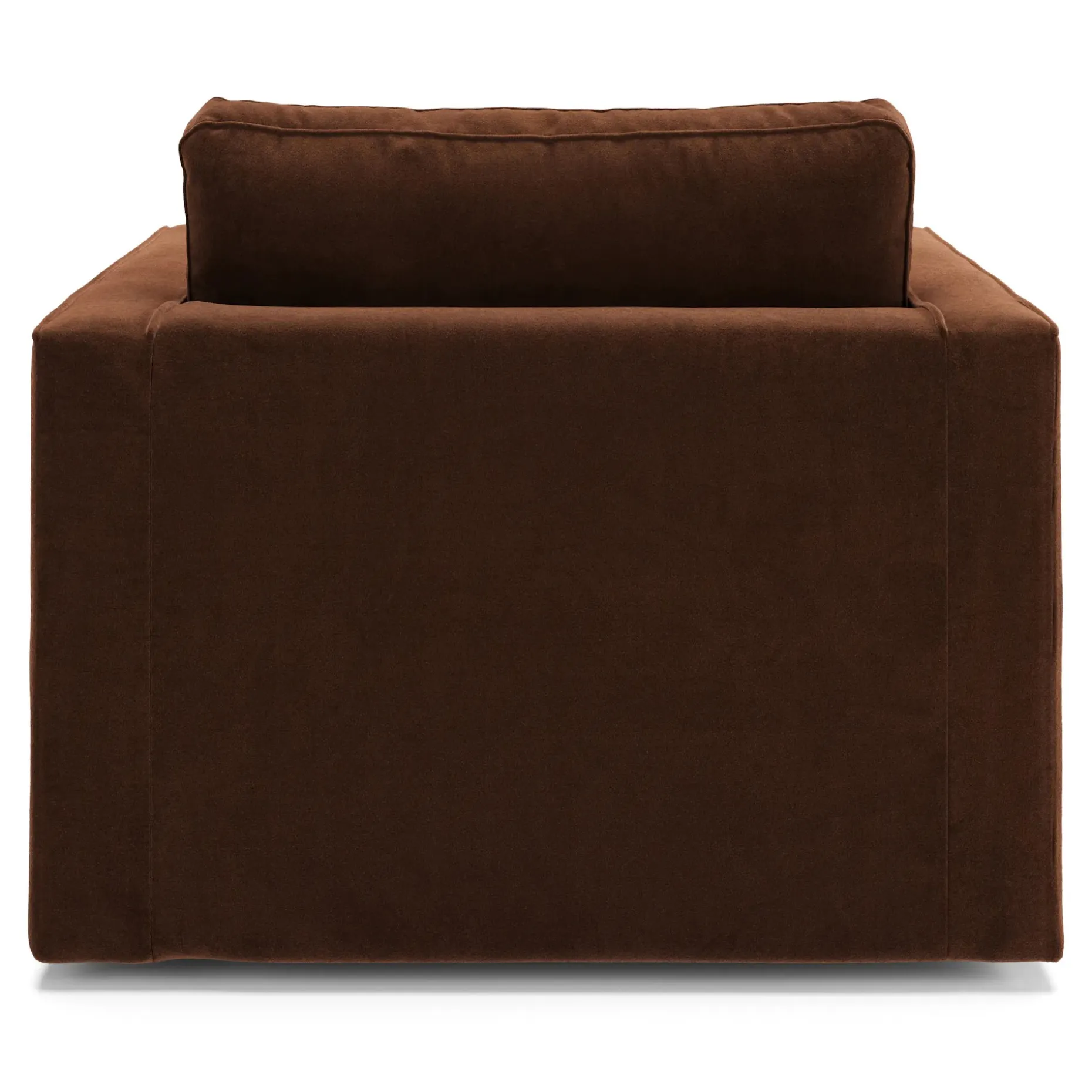 Sven 42.5" Tufted Velvet Swivel Chair - Plush Pacific Brown