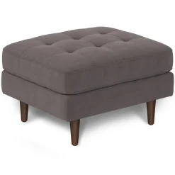 Sven 30" Velvet Ottoman - Hale Warm Gray