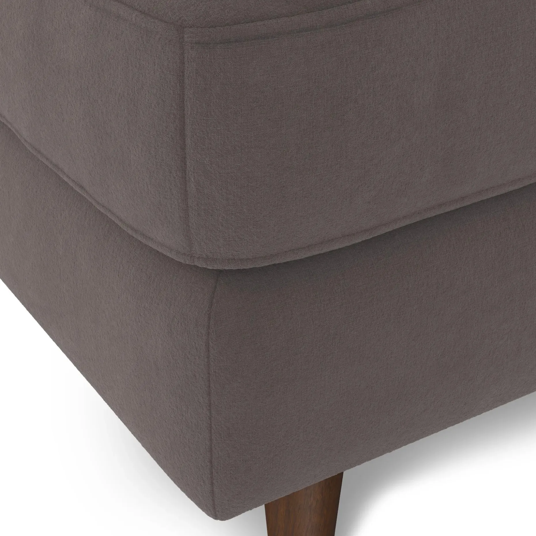 Sven 30" Velvet Ottoman - Hale Warm Gray