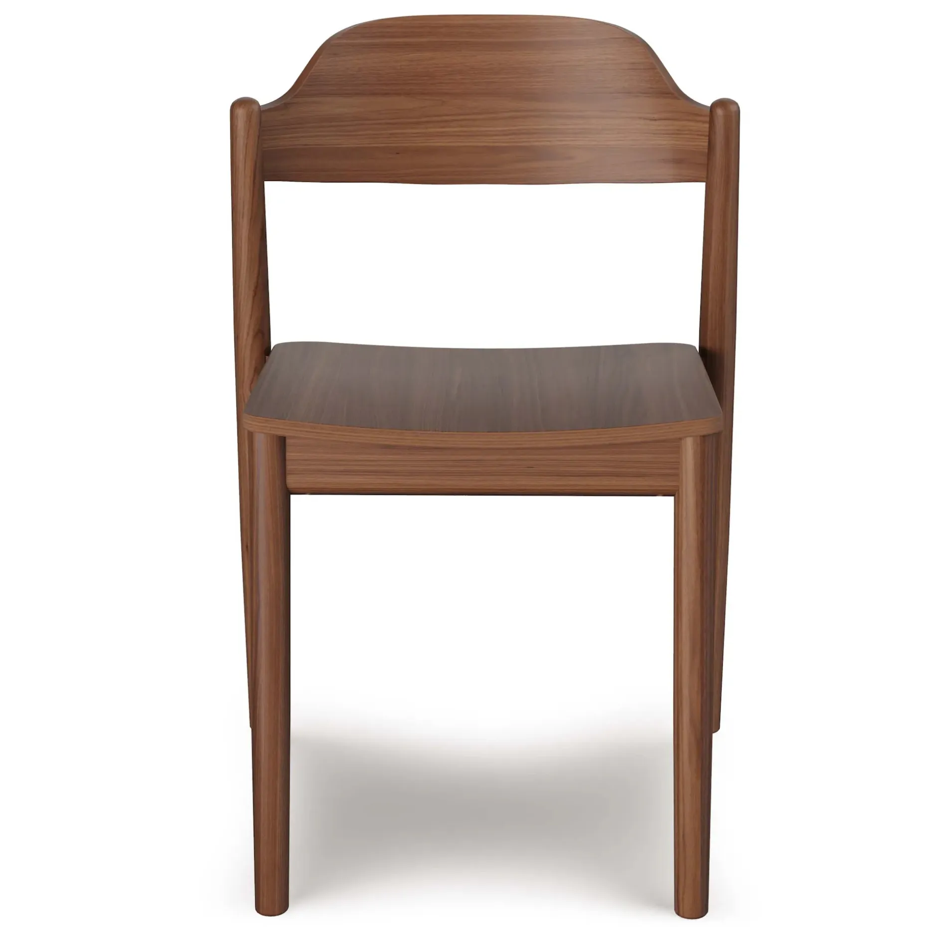 Sylvo Stackable Dining Chair - Walnut
