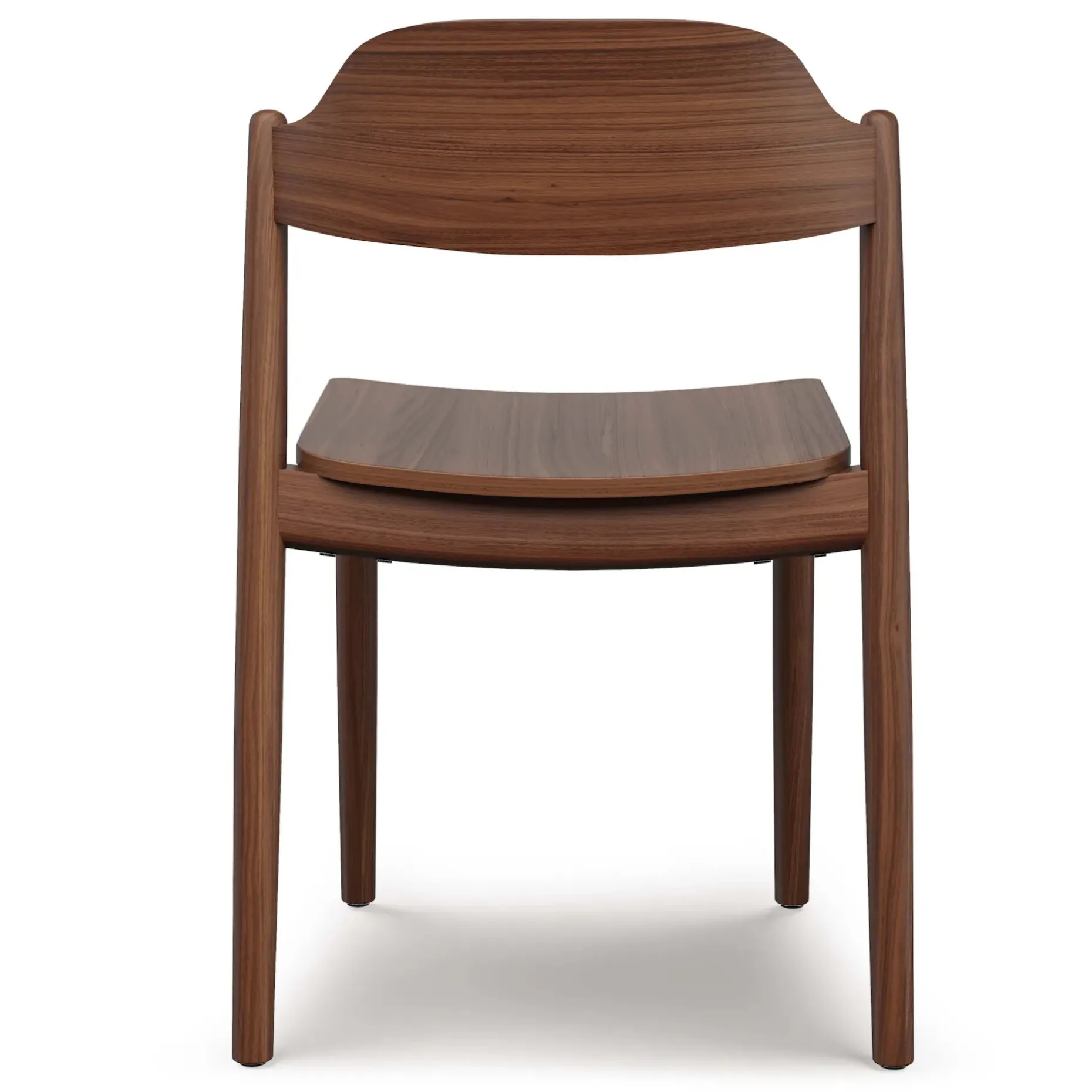 Sylvo Stackable Dining Chair - Walnut