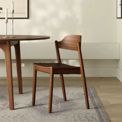 Sylvo Stackable Dining Chair - Walnut