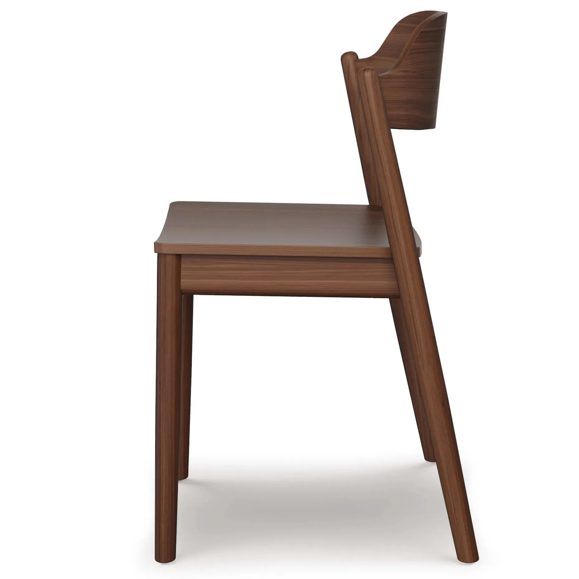 Sylvo Stackable Dining Chair - Walnut